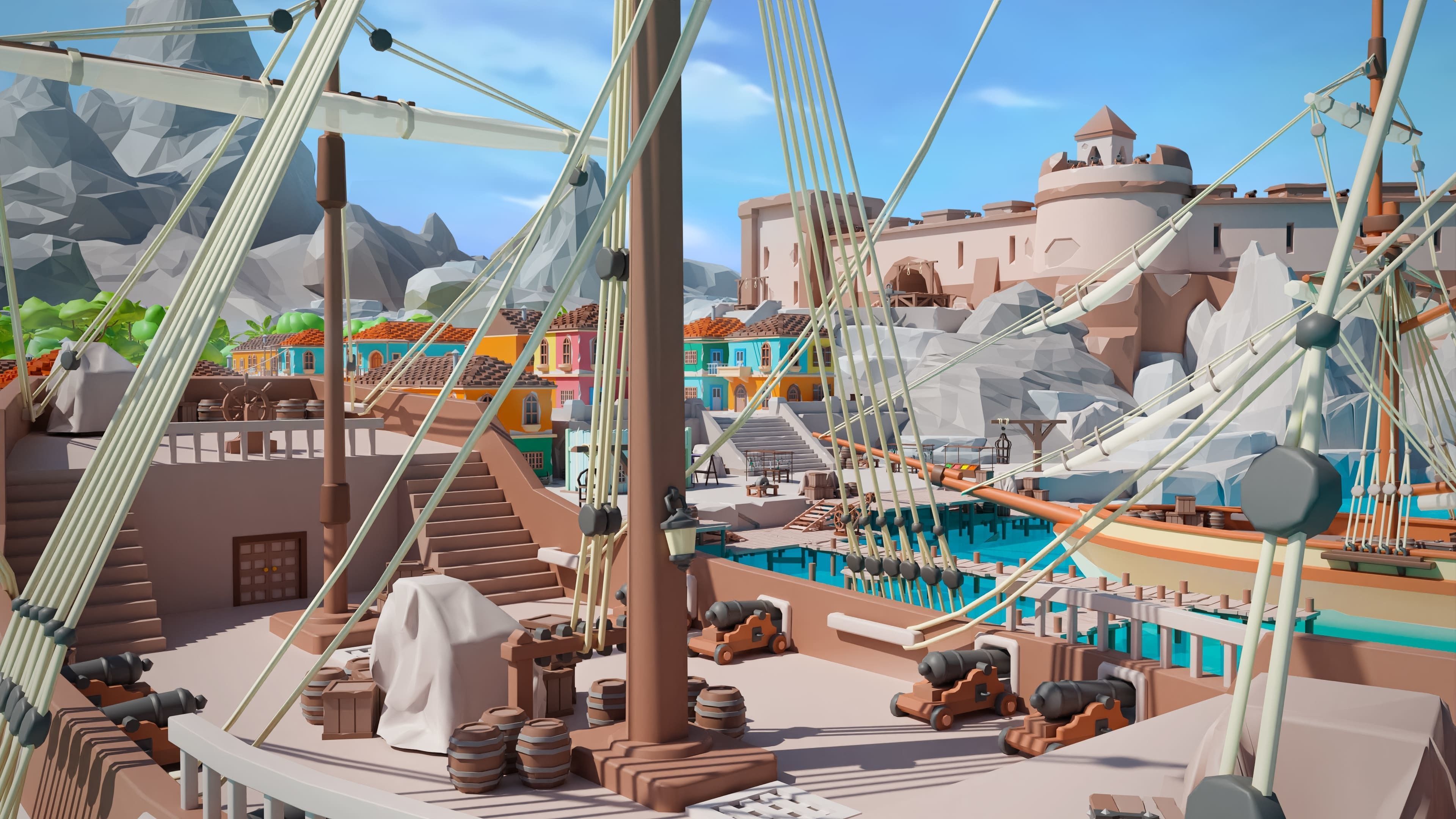 Pirates Low-poly 3D model_26