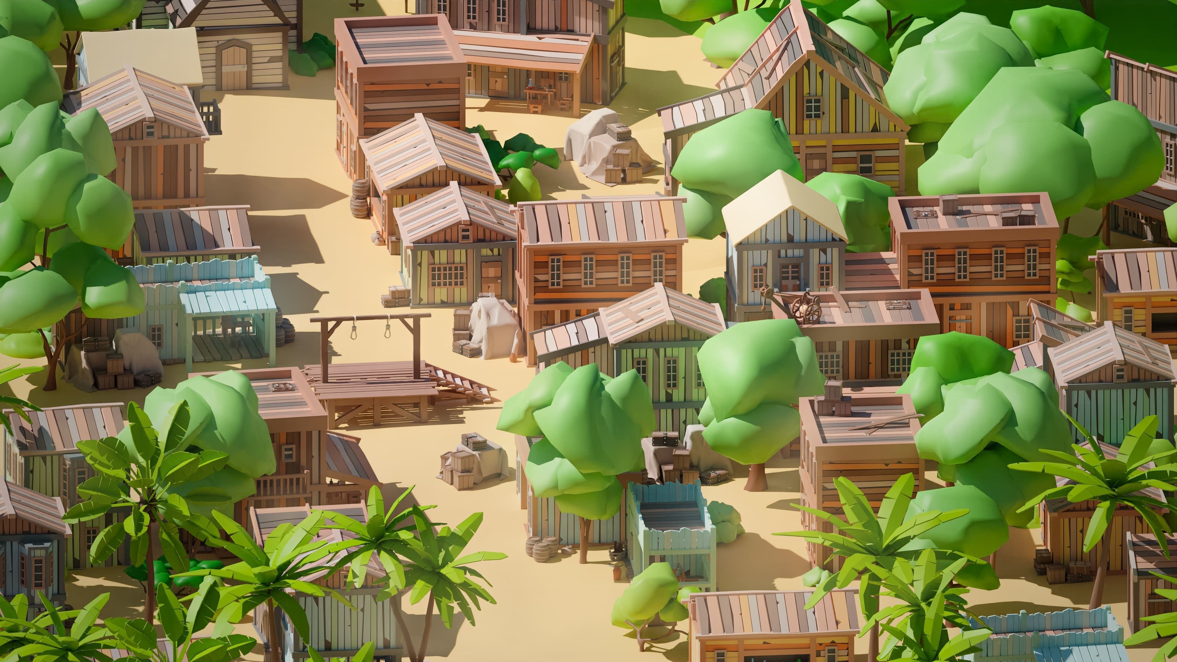 Pirates Low-poly 3D model_13