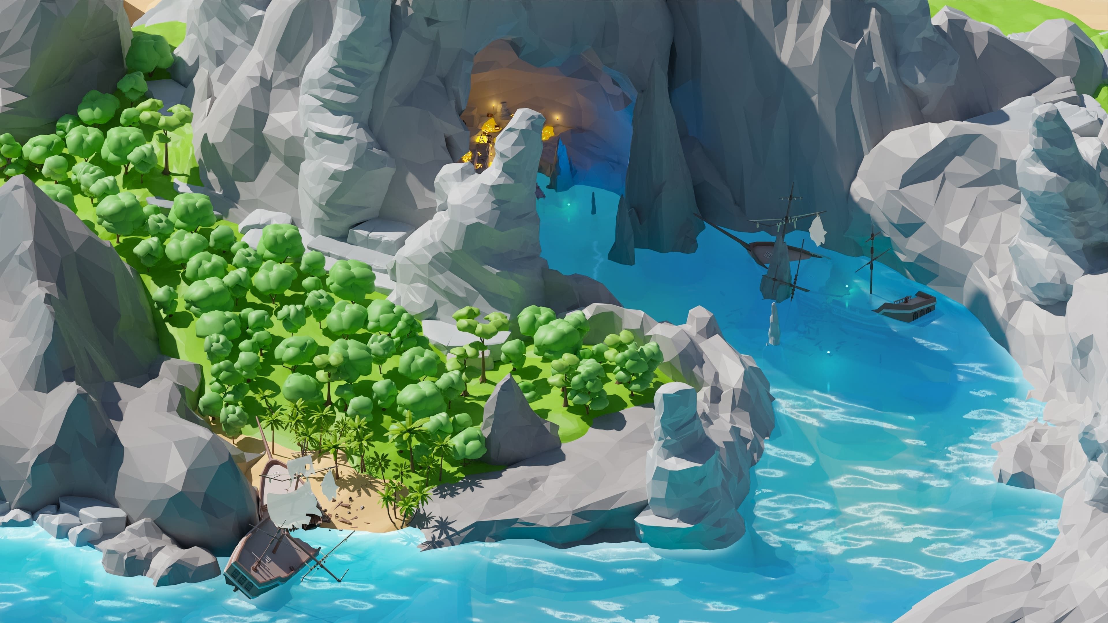 Pirates Low-poly 3D model_18