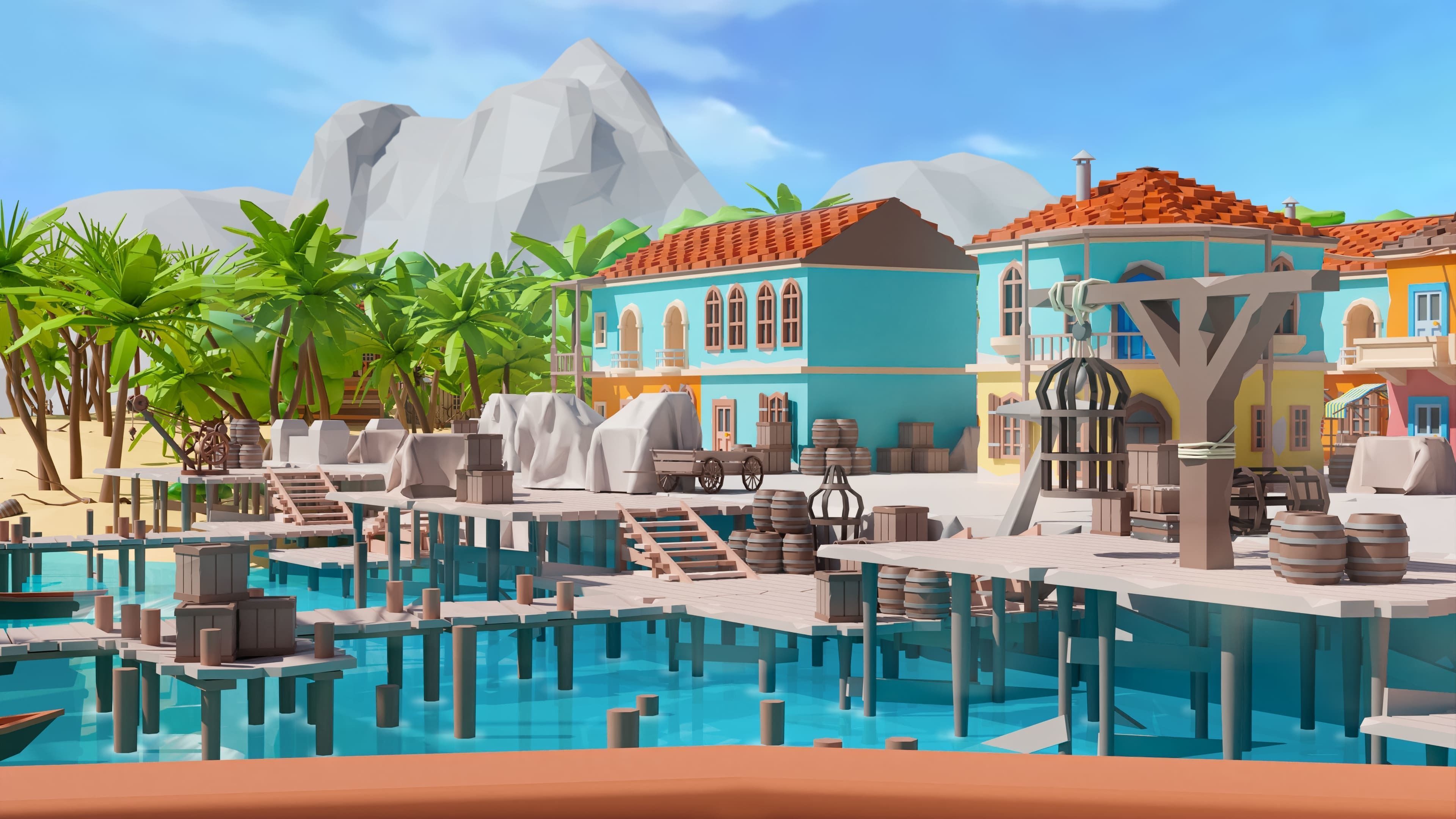 Pirates Low-poly 3D model_14