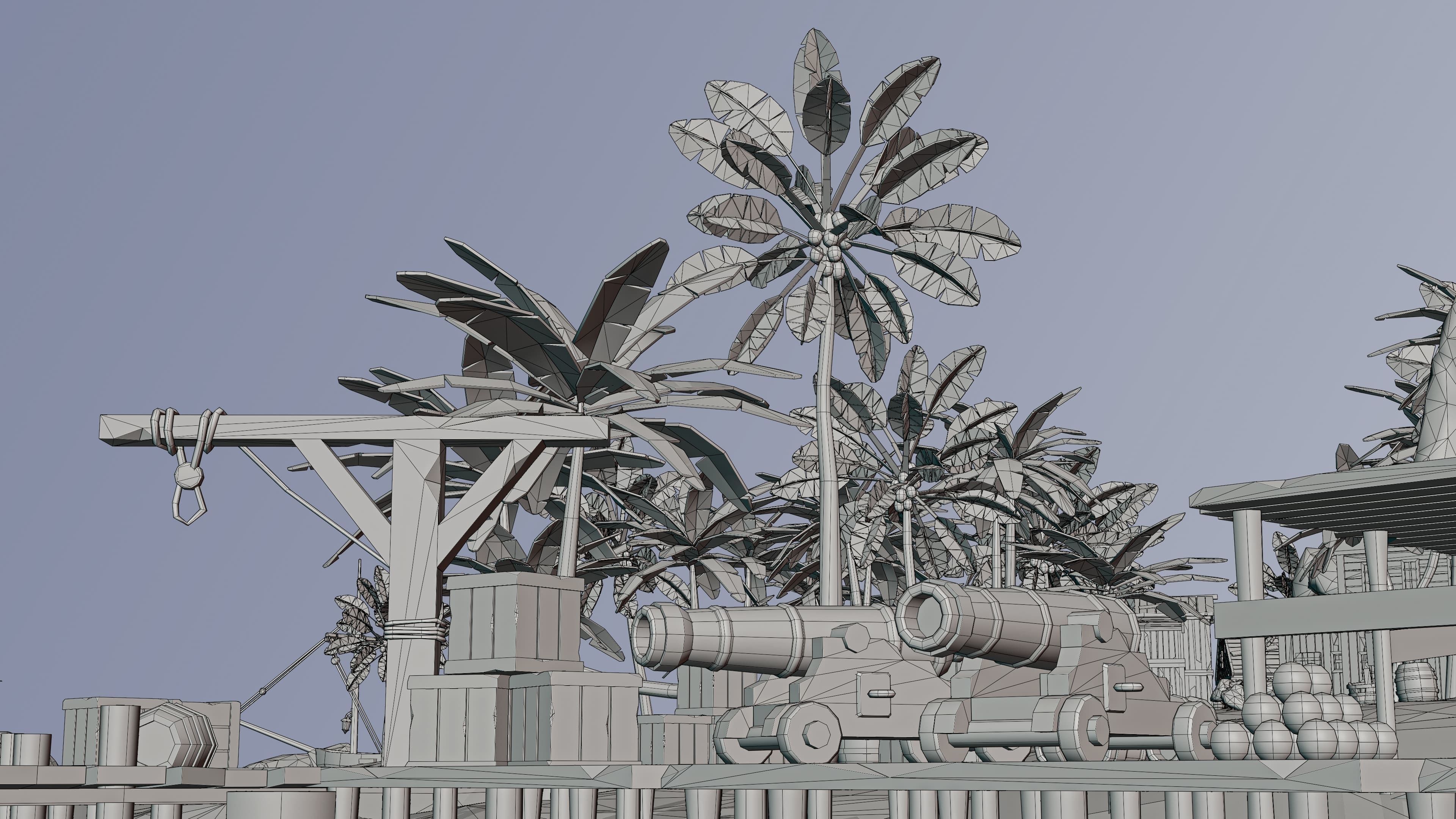 Pirates Low-poly 3D model_48