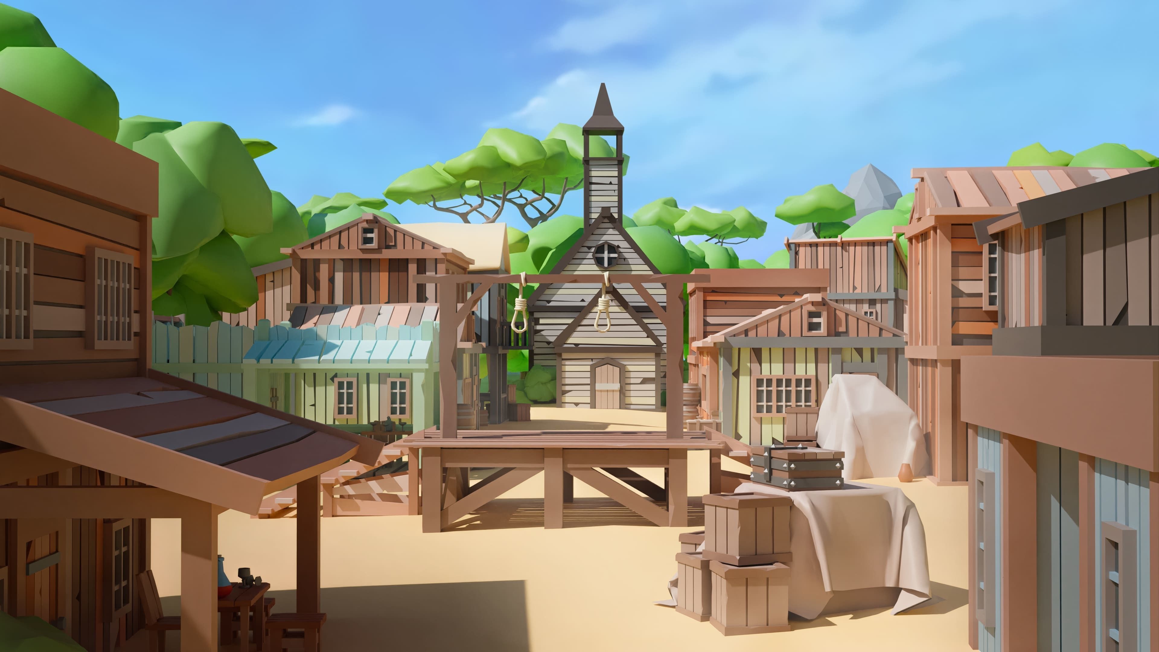 Pirates Low-poly 3D model_34