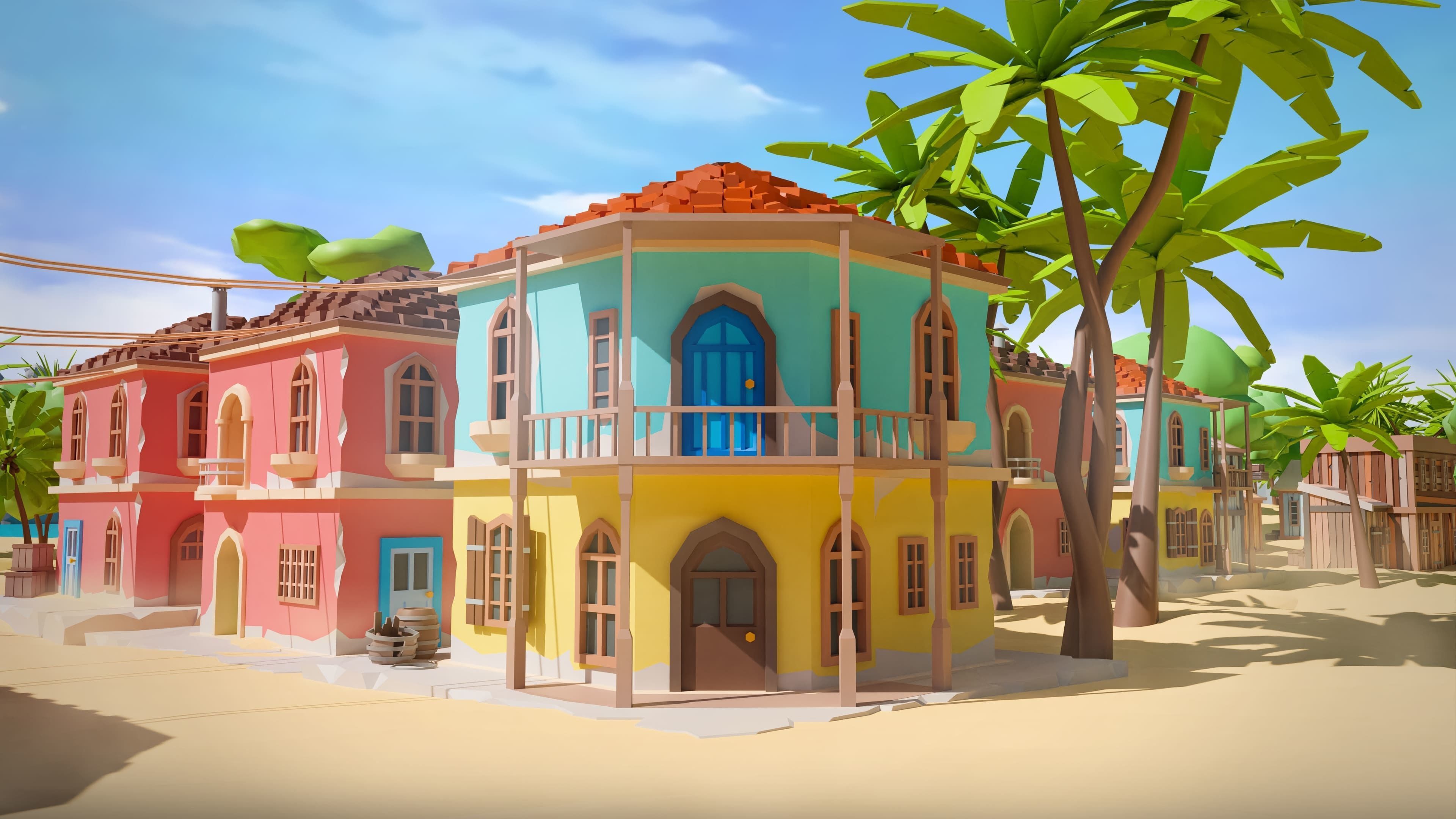 Pirates Low-poly 3D model_41