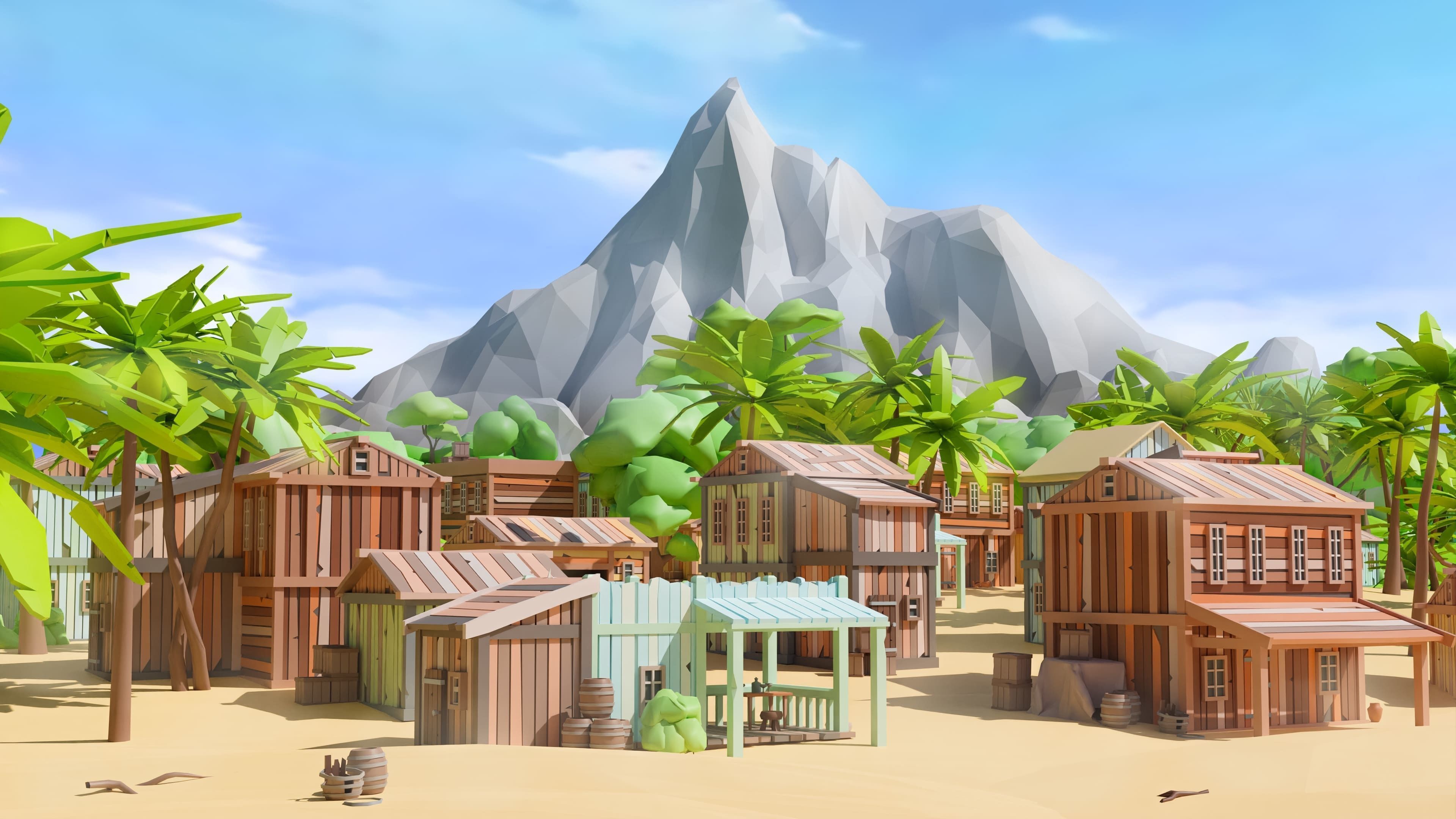 Pirates Low-poly 3D model_38