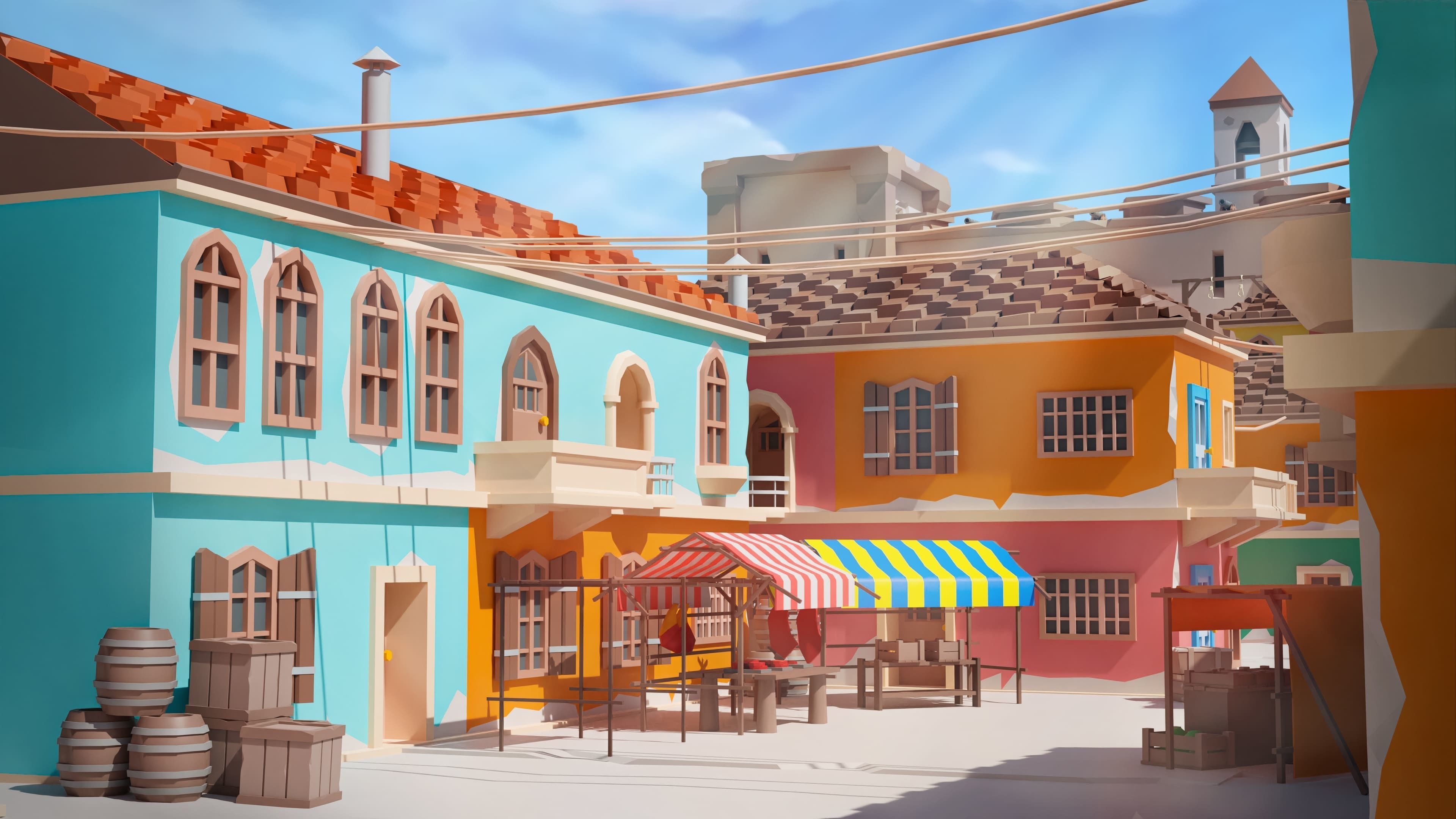 Pirates Low-poly 3D model_10