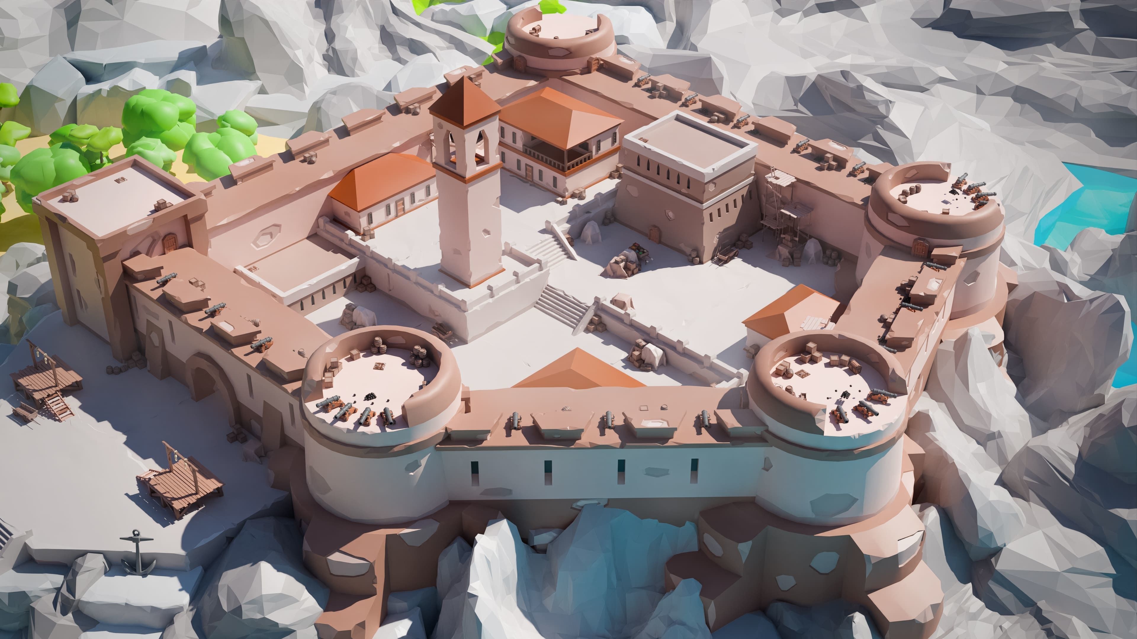 Pirates Low-poly 3D model_31