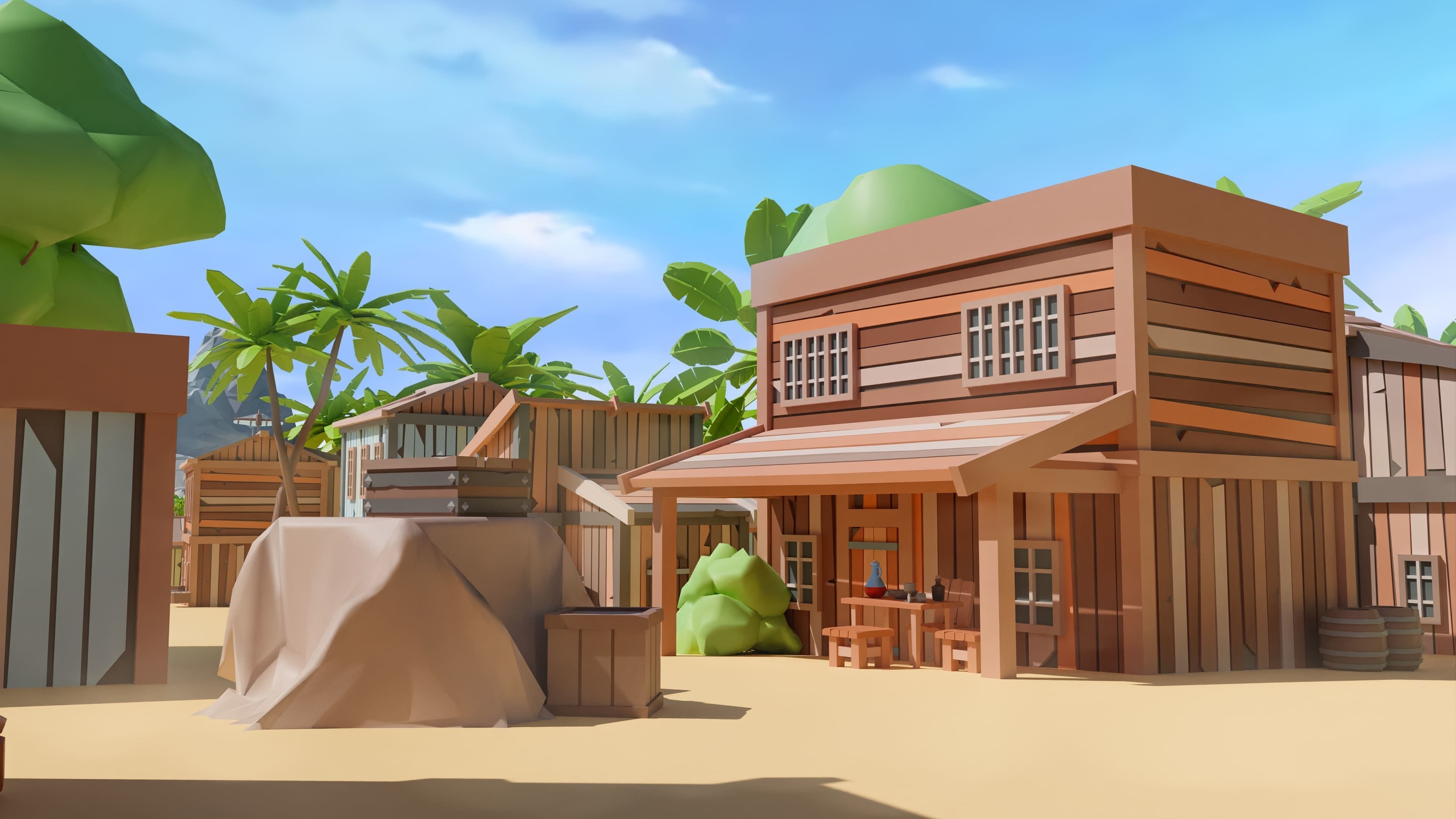 Pirates Low-poly 3D model_42