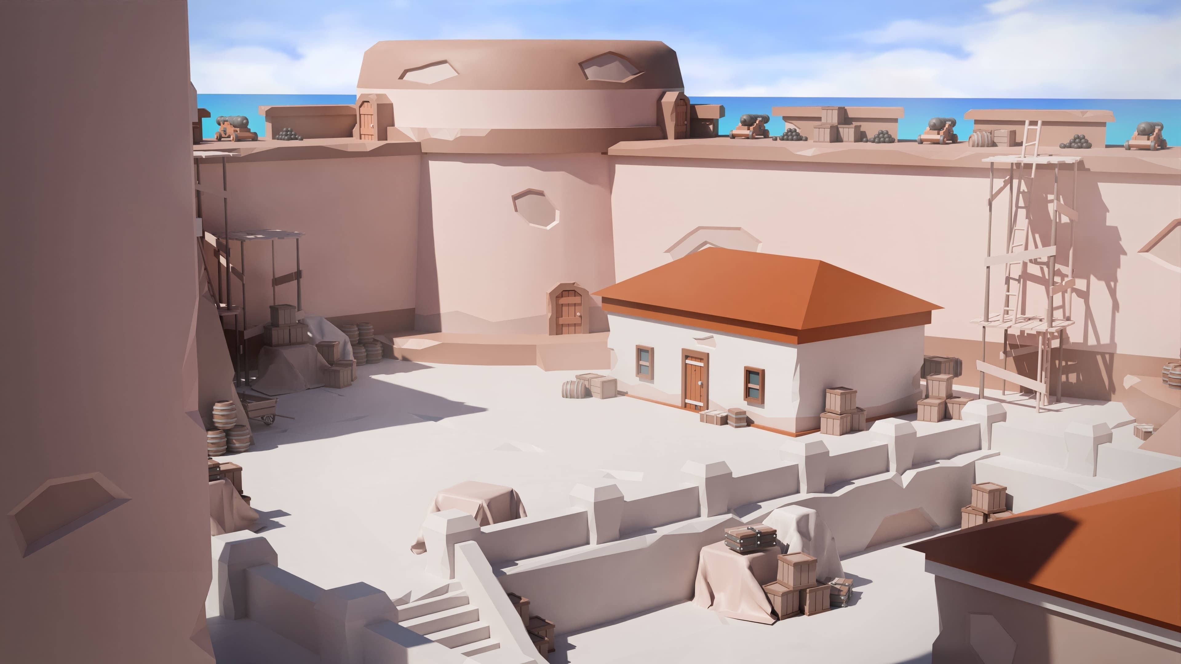 Pirates Low-poly 3D model_32