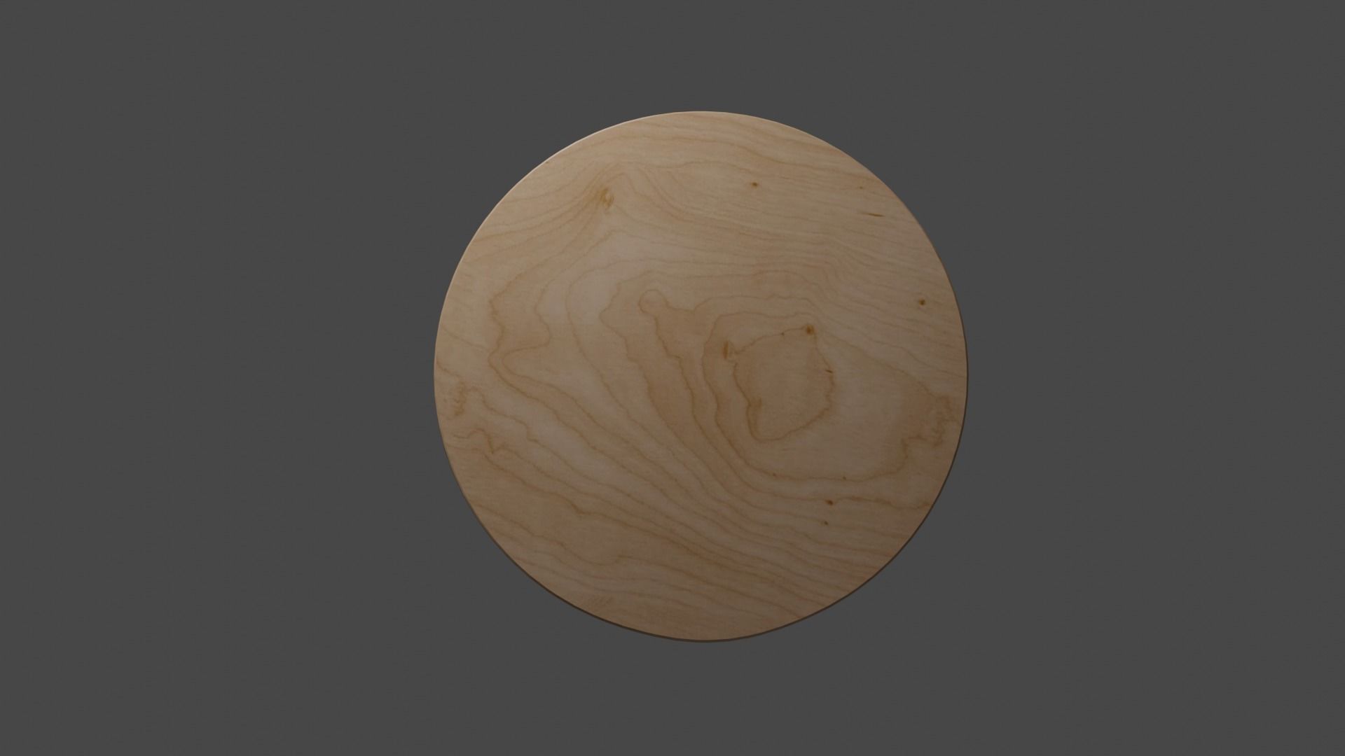 wooden stool 3d model low poly  Low-poly 3D model_1
