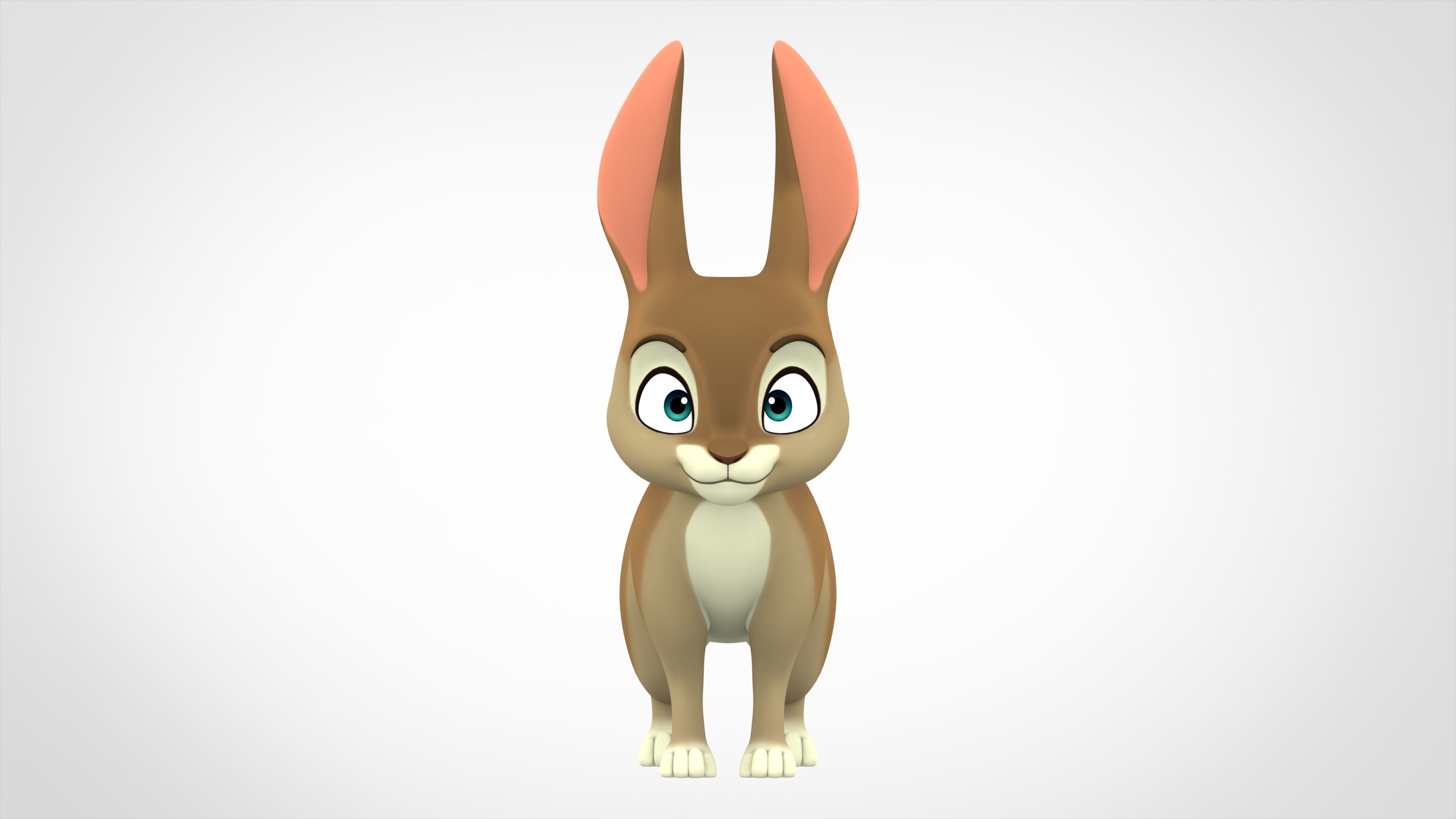 Bunny Low-poly 3D model_1