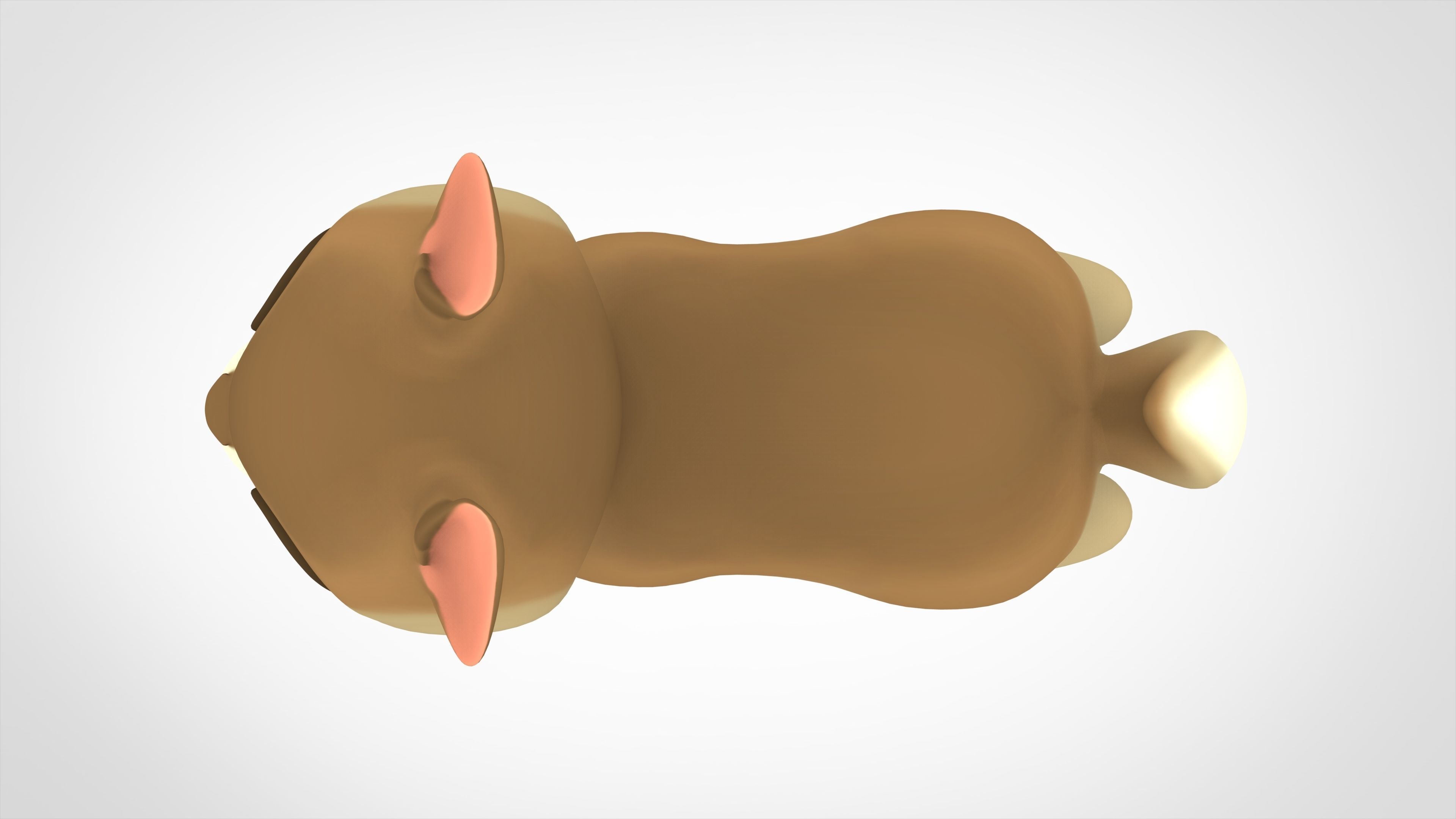 Bunny Low-poly 3D model_4