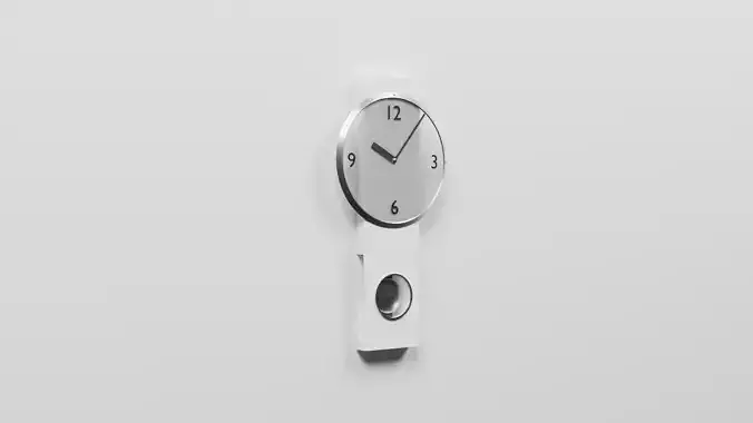 Modern Pendulum Clock 3D model