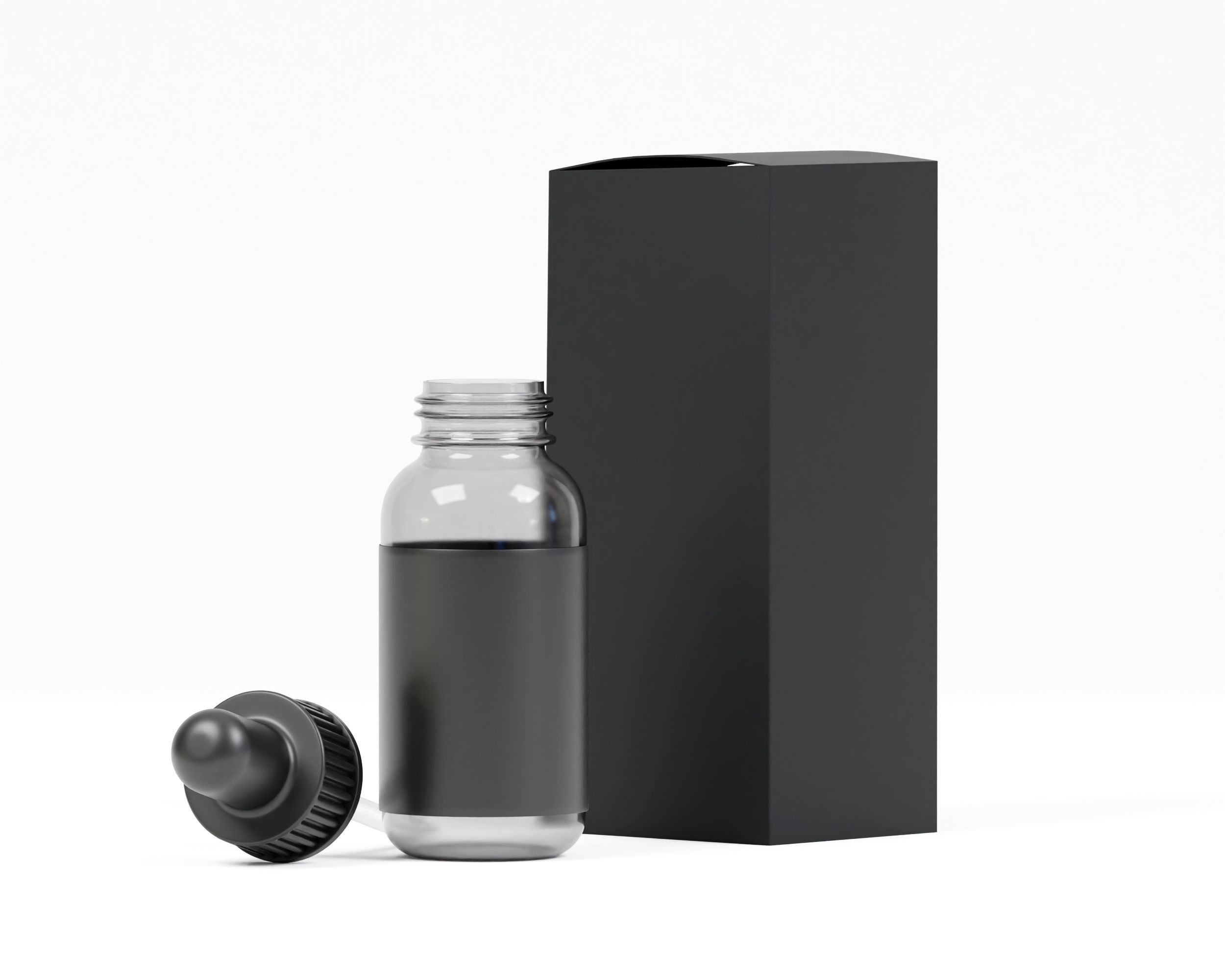 Dropper Bottle Low-poly 3D model_2