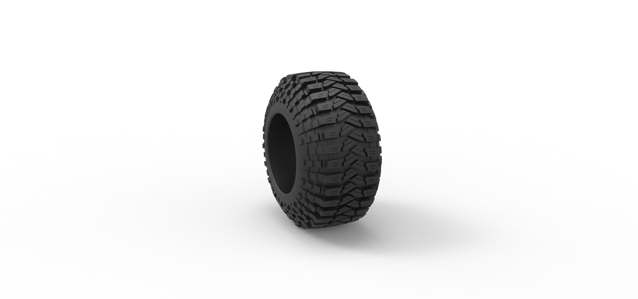 Offroad tire 96 Scale 1 to 25 3D print model_7