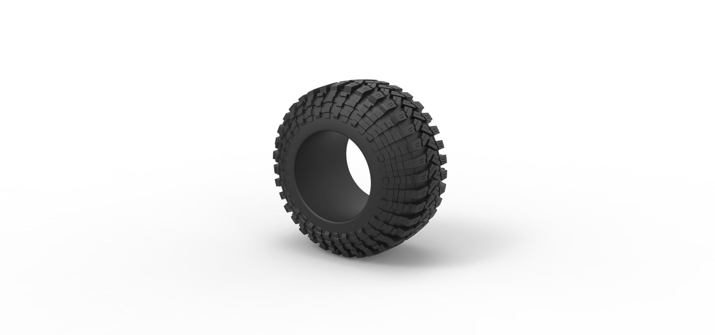 Offroad tire 96 Scale 1 to 25 3D print model_6
