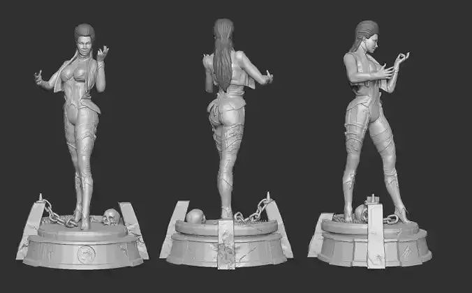 Sindel Mortal Kombat Fan arts 3D print model