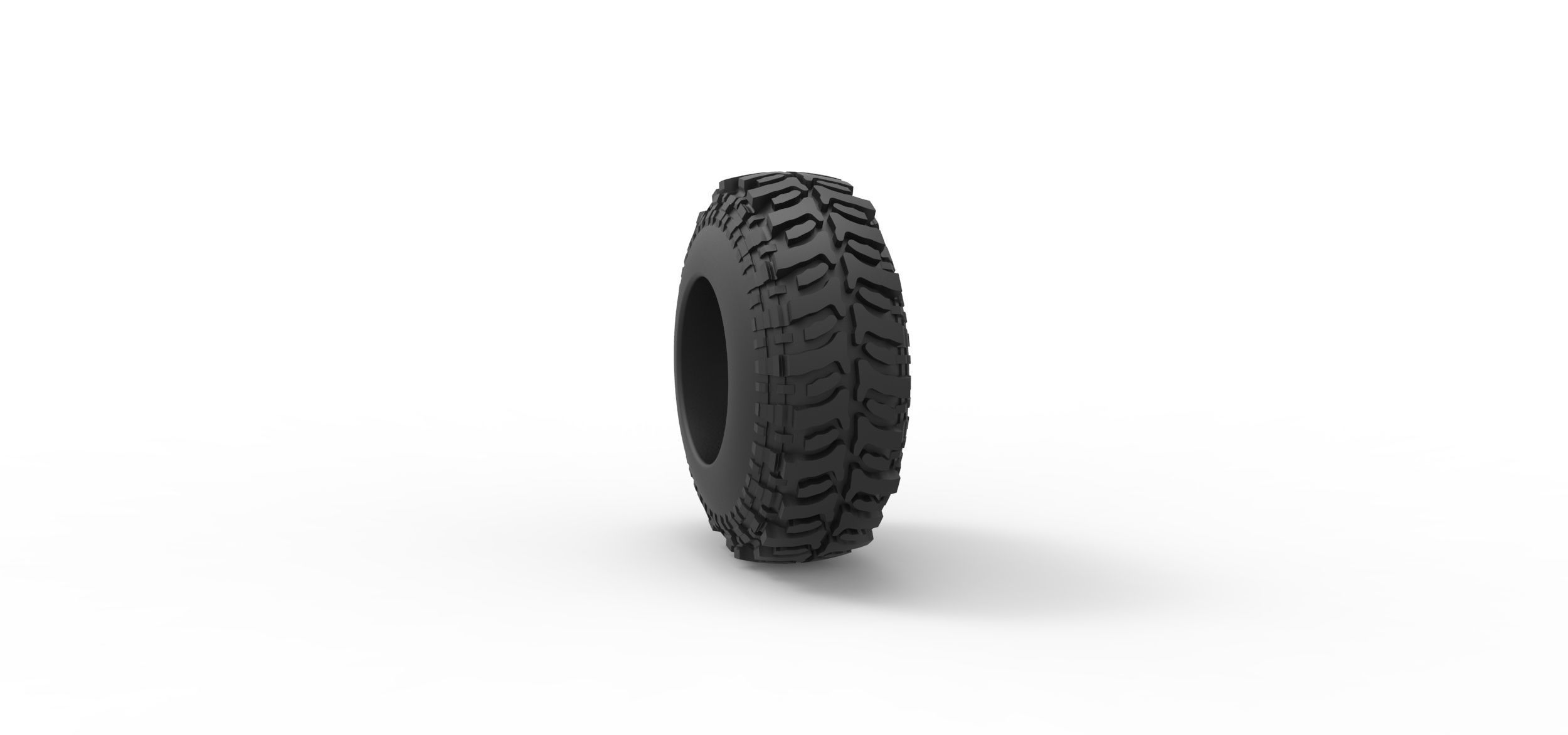 Offroad tire 97 Scale 1 to 25 3D print model_7