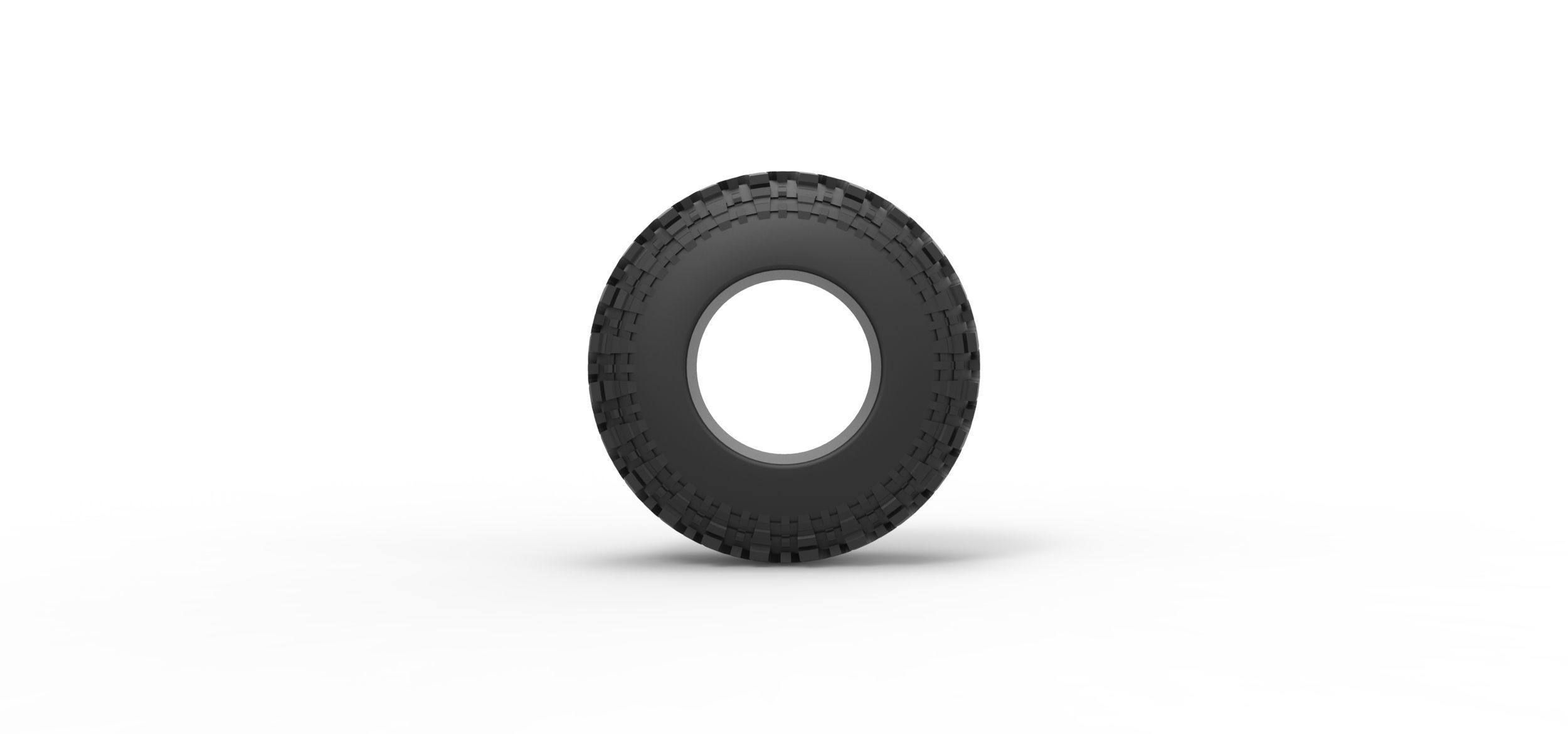Offroad tire 97 Scale 1 to 25 3D print model_4