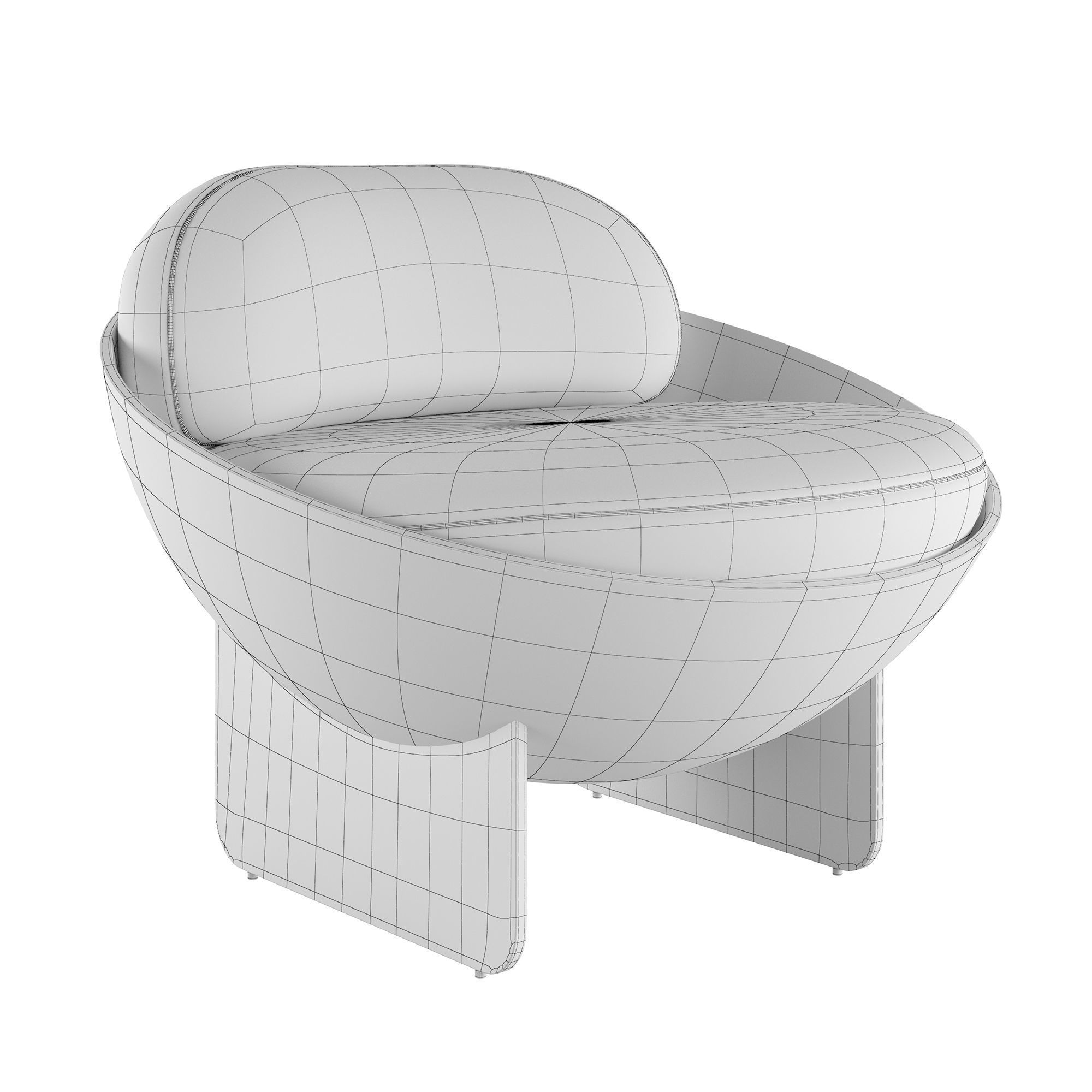 OCO Armchair 3D model_4