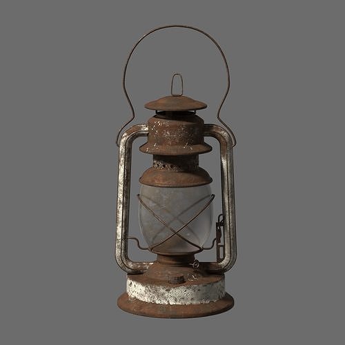 Antique Lamp Lantern 3D model