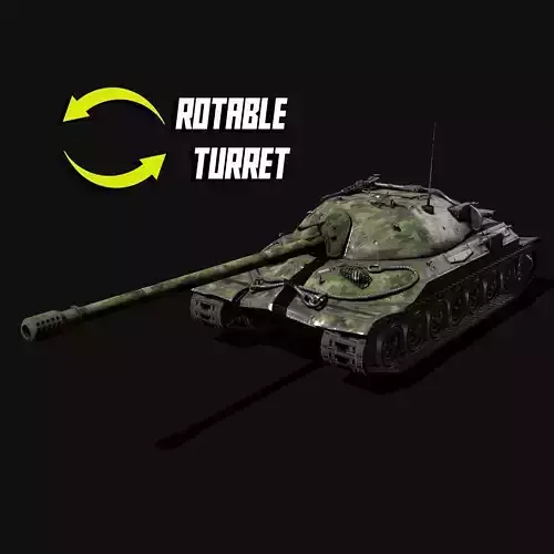 Tank IS-7  3D model collectible Miniature ROTABLE 3D print model