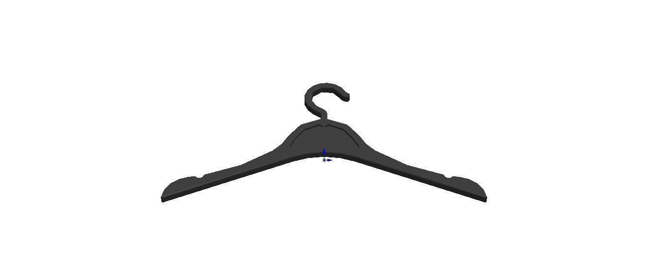 Plastic Clothes Hanger 3D print model_25