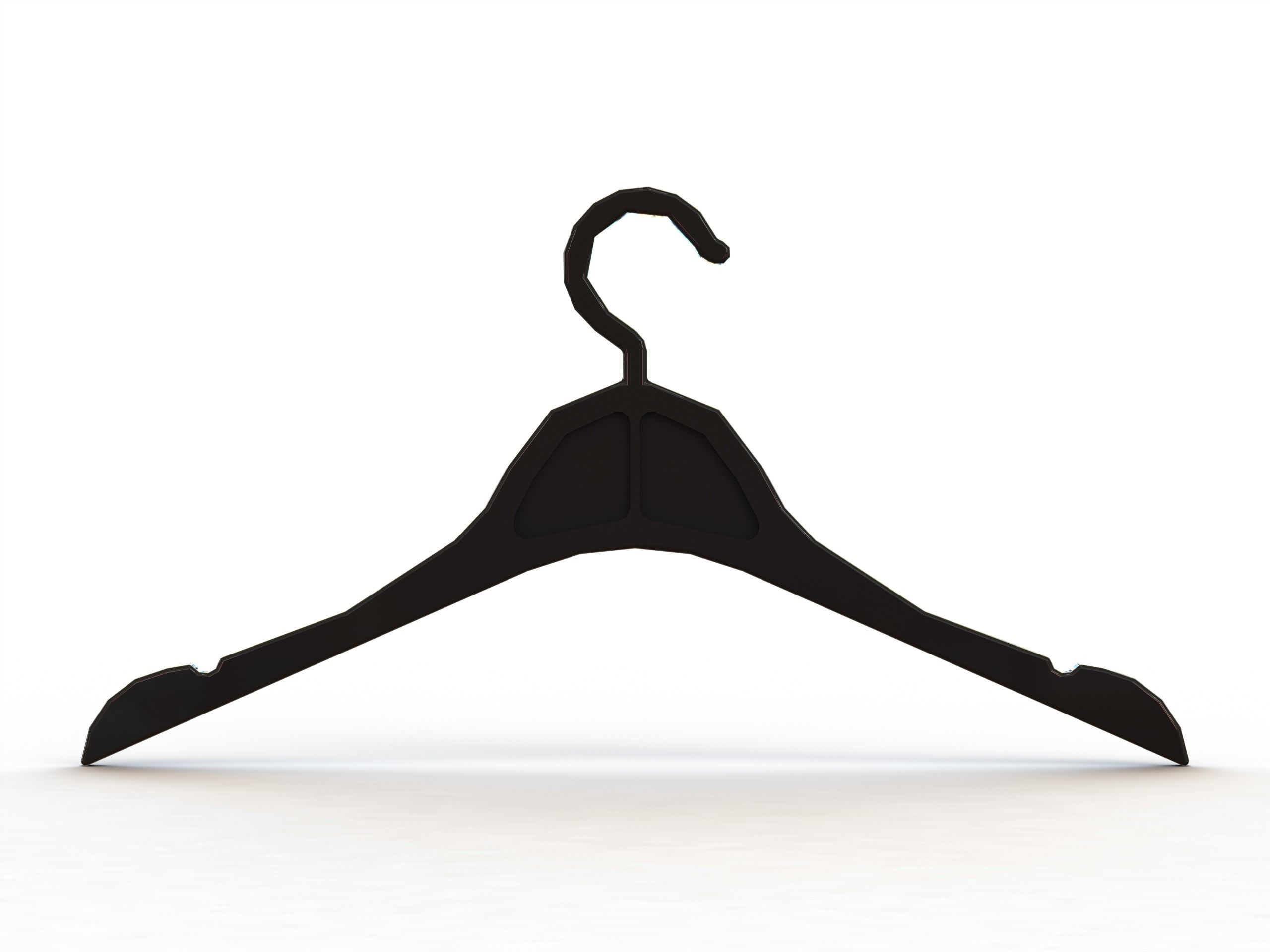 Plastic Clothes Hanger 3D print model_1
