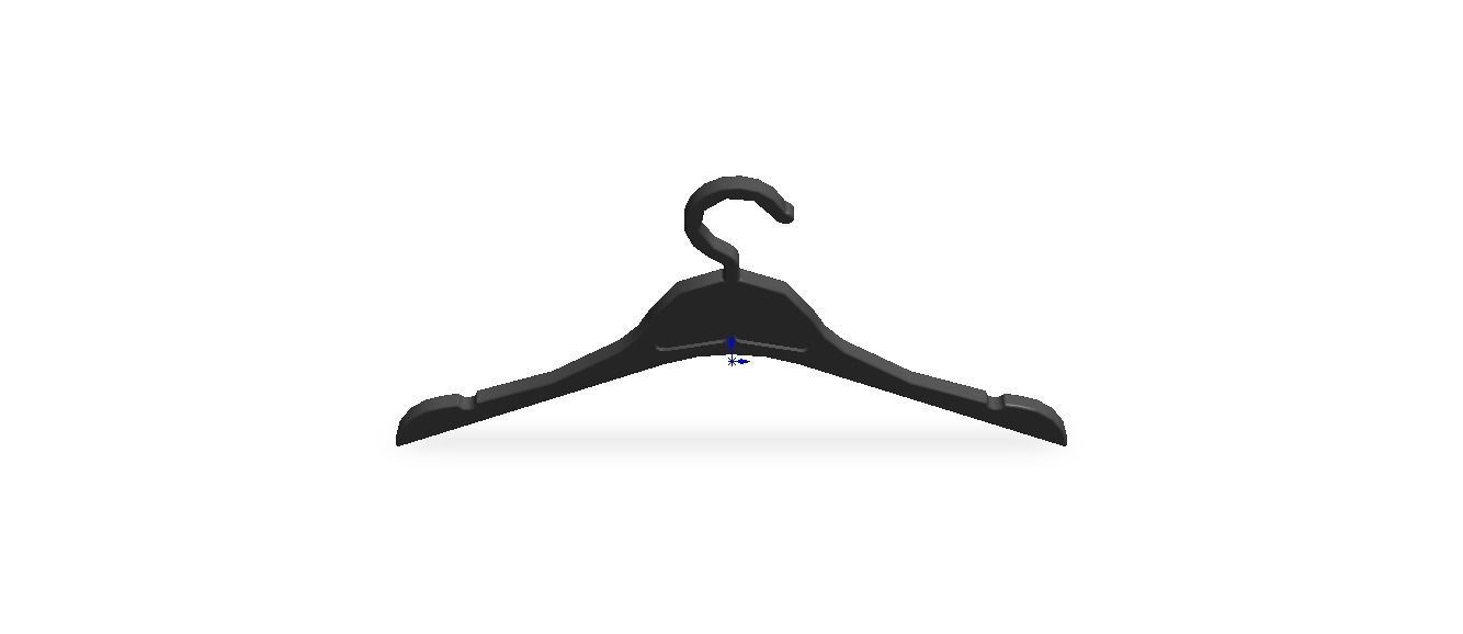 Plastic Clothes Hanger 3D print model_21