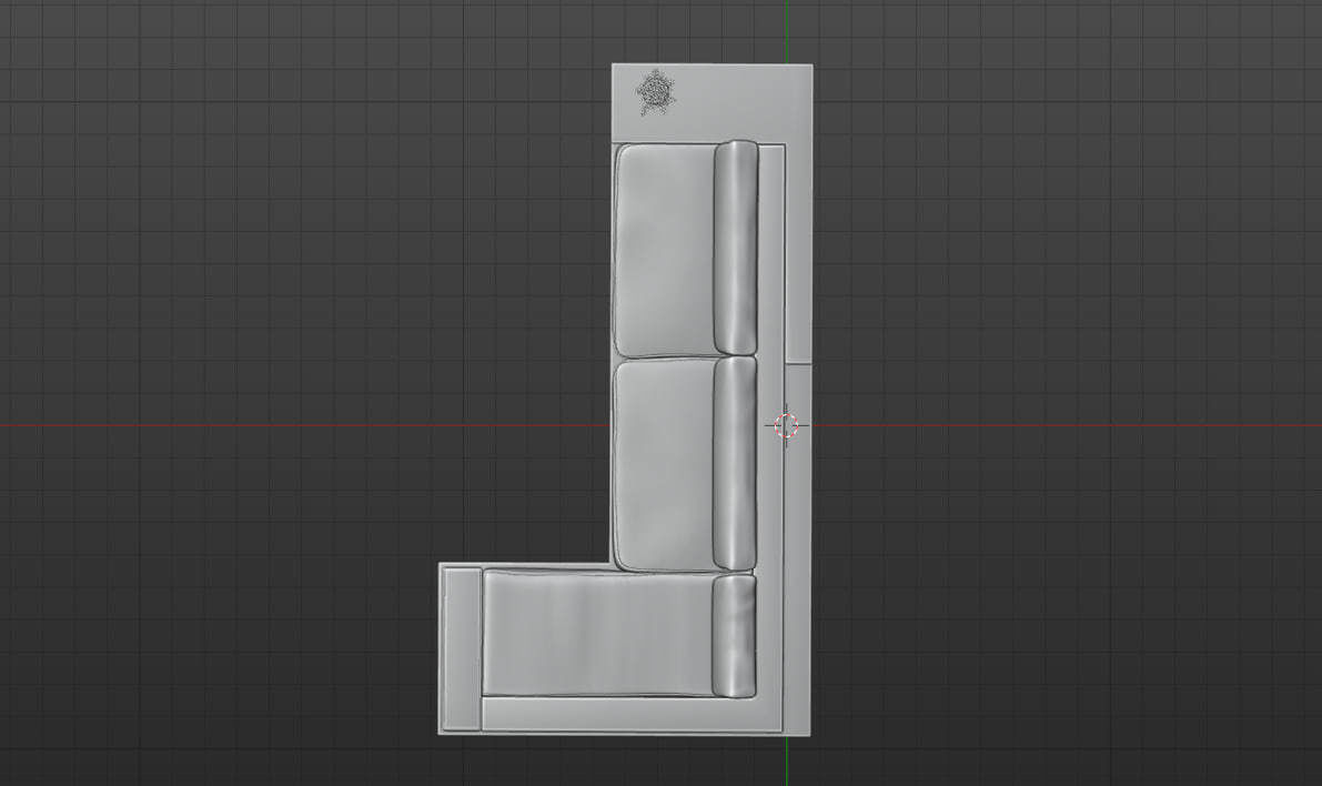 Sofa with table modern 3d model 3D model_5