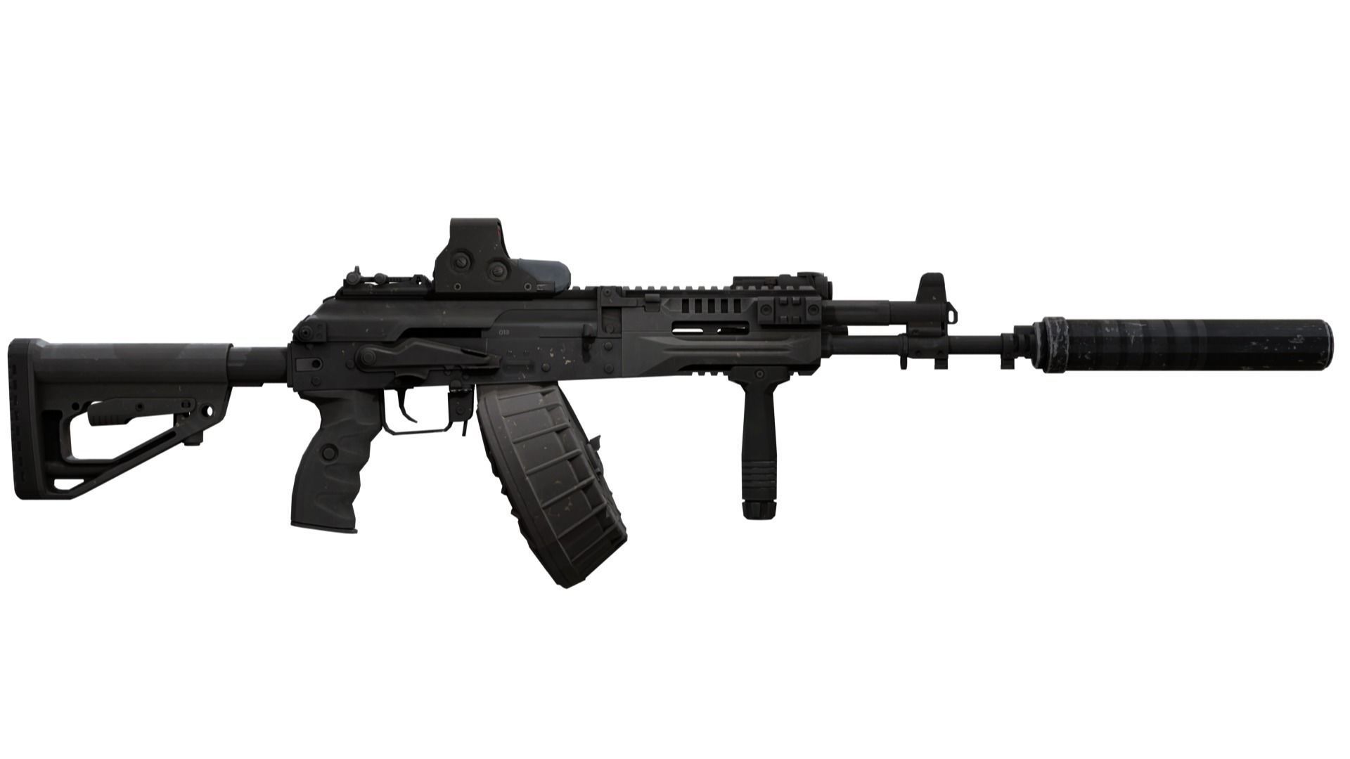 Kalashnikov AK-12 Low-poly 3D model_12