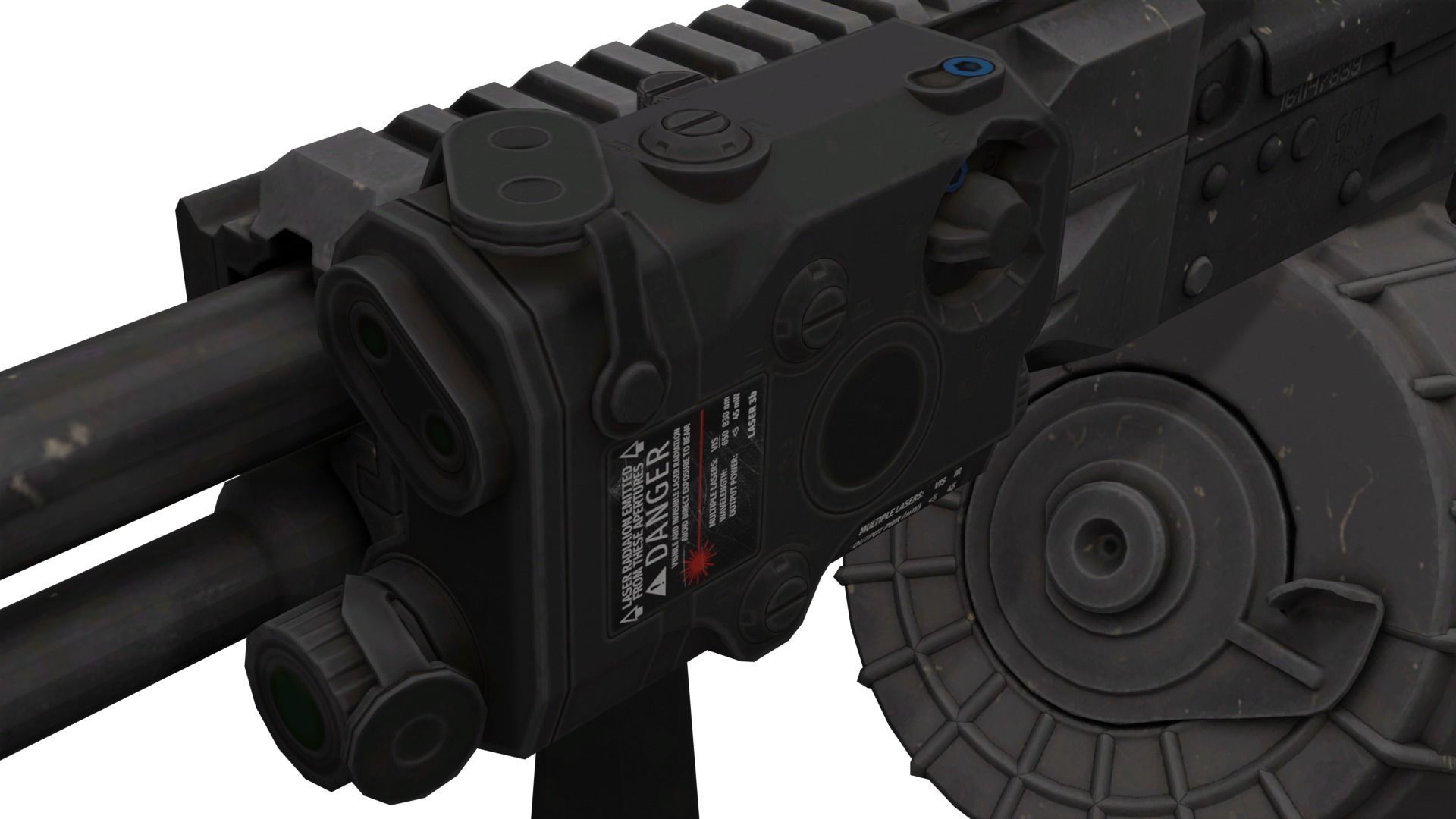 Kalashnikov AK-12 Low-poly 3D model_4