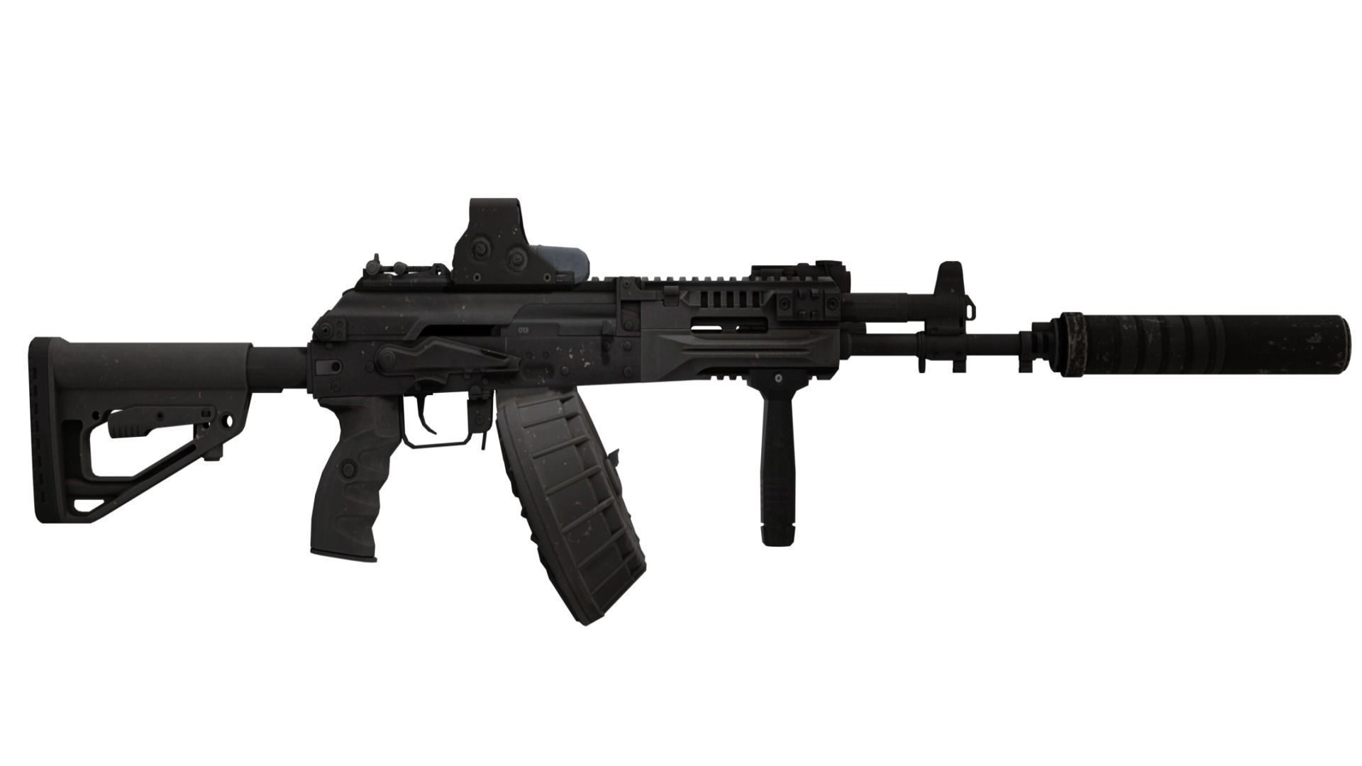 Kalashnikov AK-12 Low-poly 3D model_14