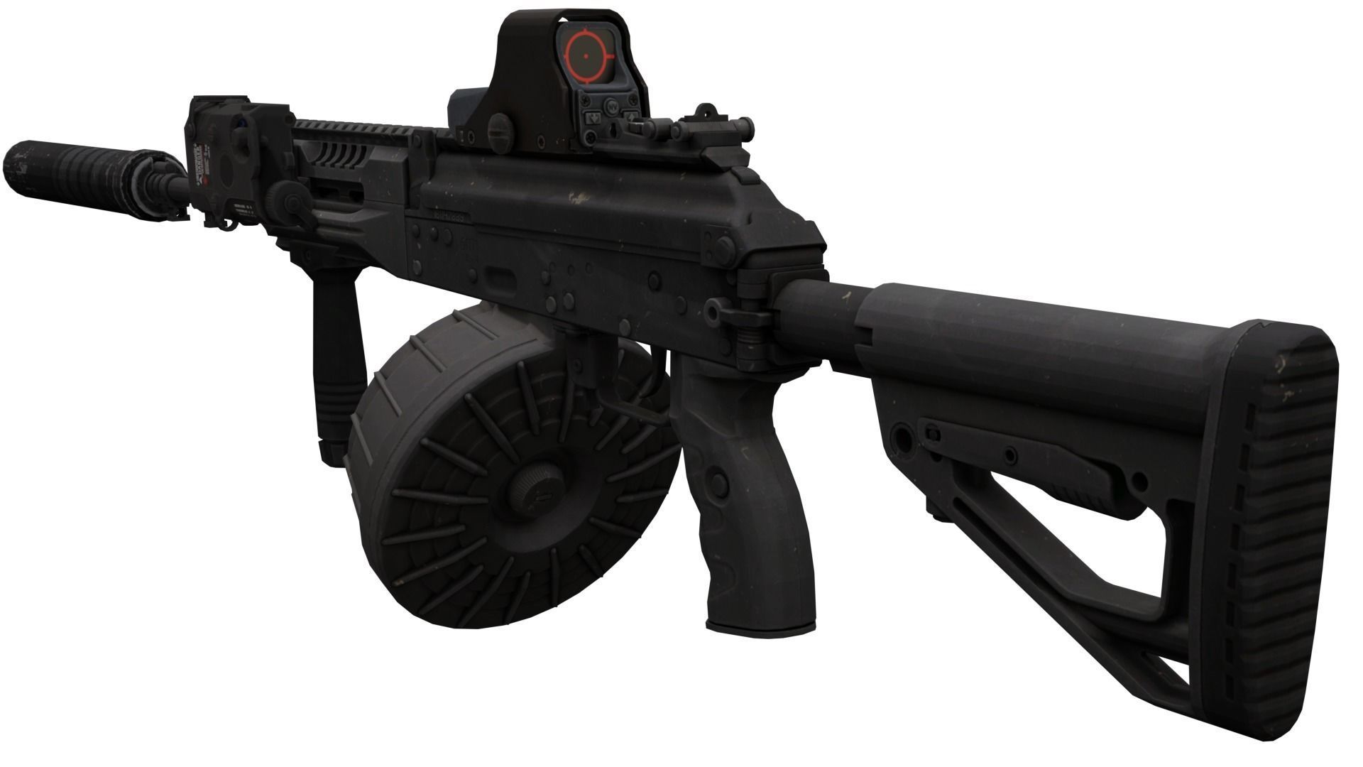 Kalashnikov AK-12 Low-poly 3D model_7