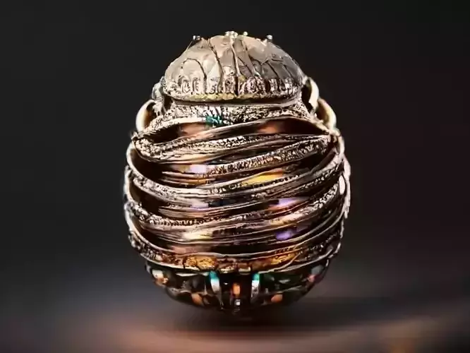 Realistic high quality Faberge Egg PBR