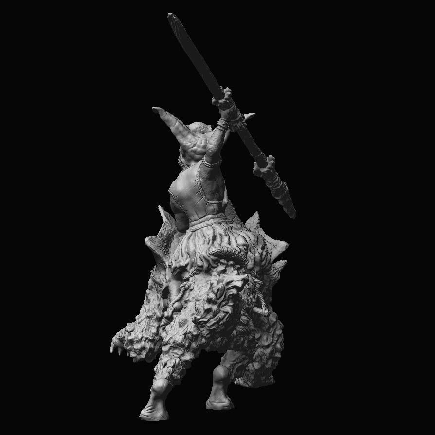 Goblin Rider free 3D model 3D printable | CGTrader