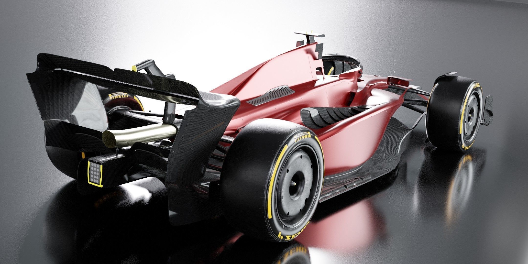 F1 Car 2023 3D model_4