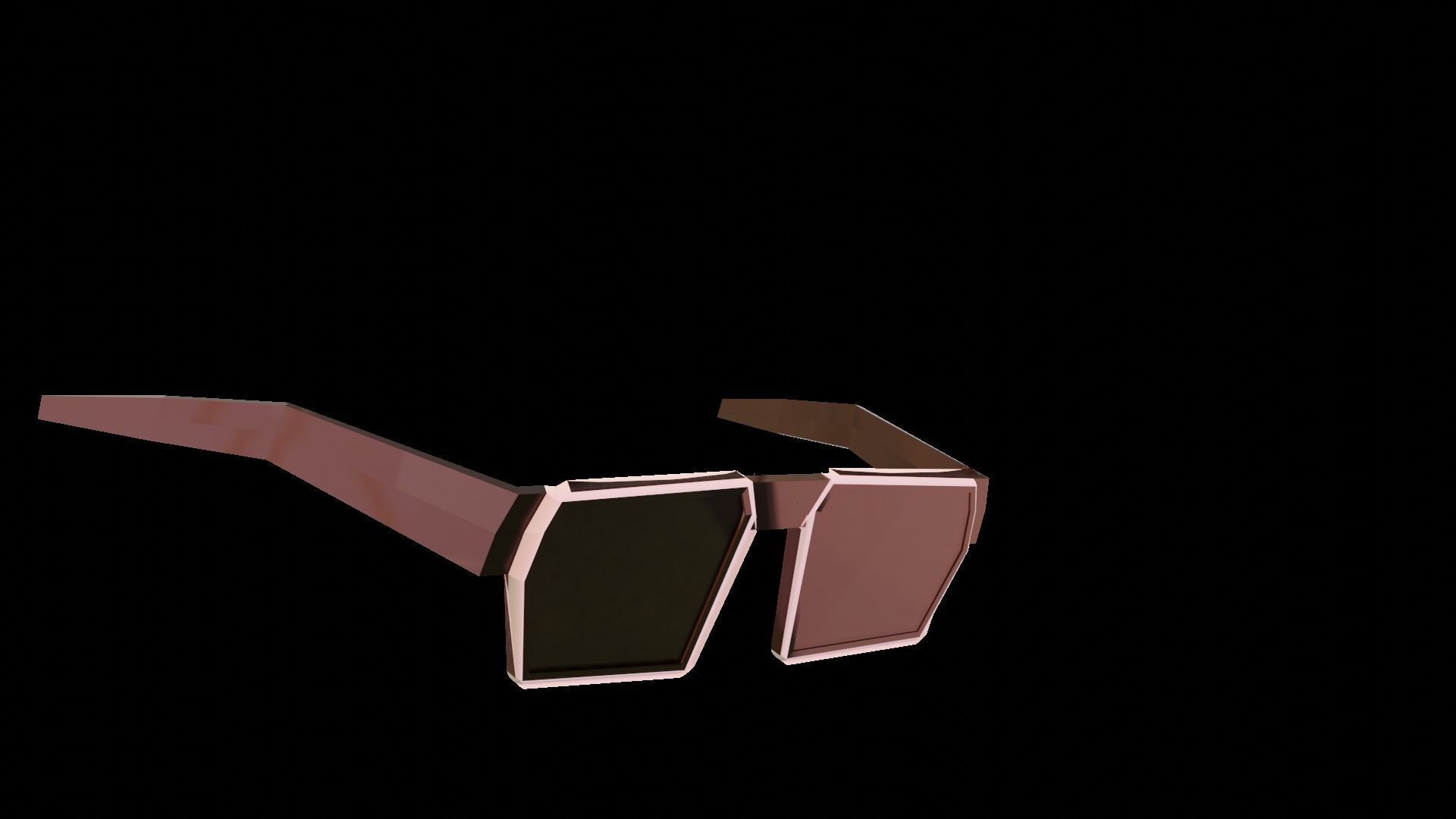 baldy Low-poly 3D model_5