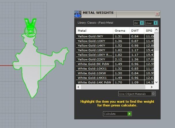 India map pendant 3D print model_14