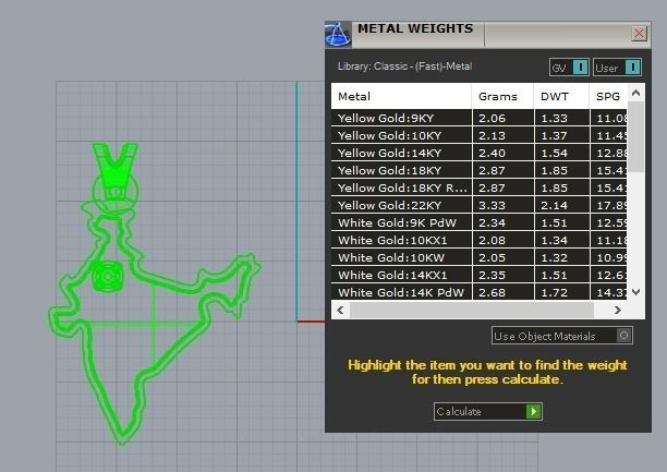 India map pendant 3D print model_10