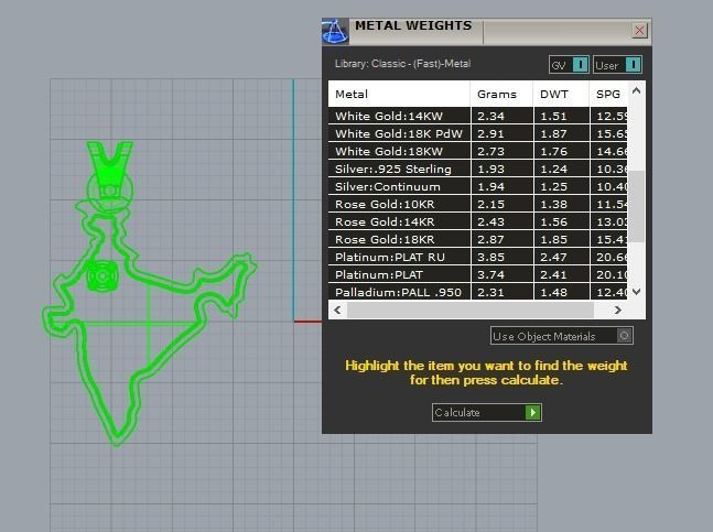 India map pendant 3D print model_11