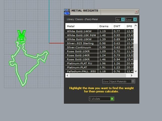 India map pendant 3D print model_13