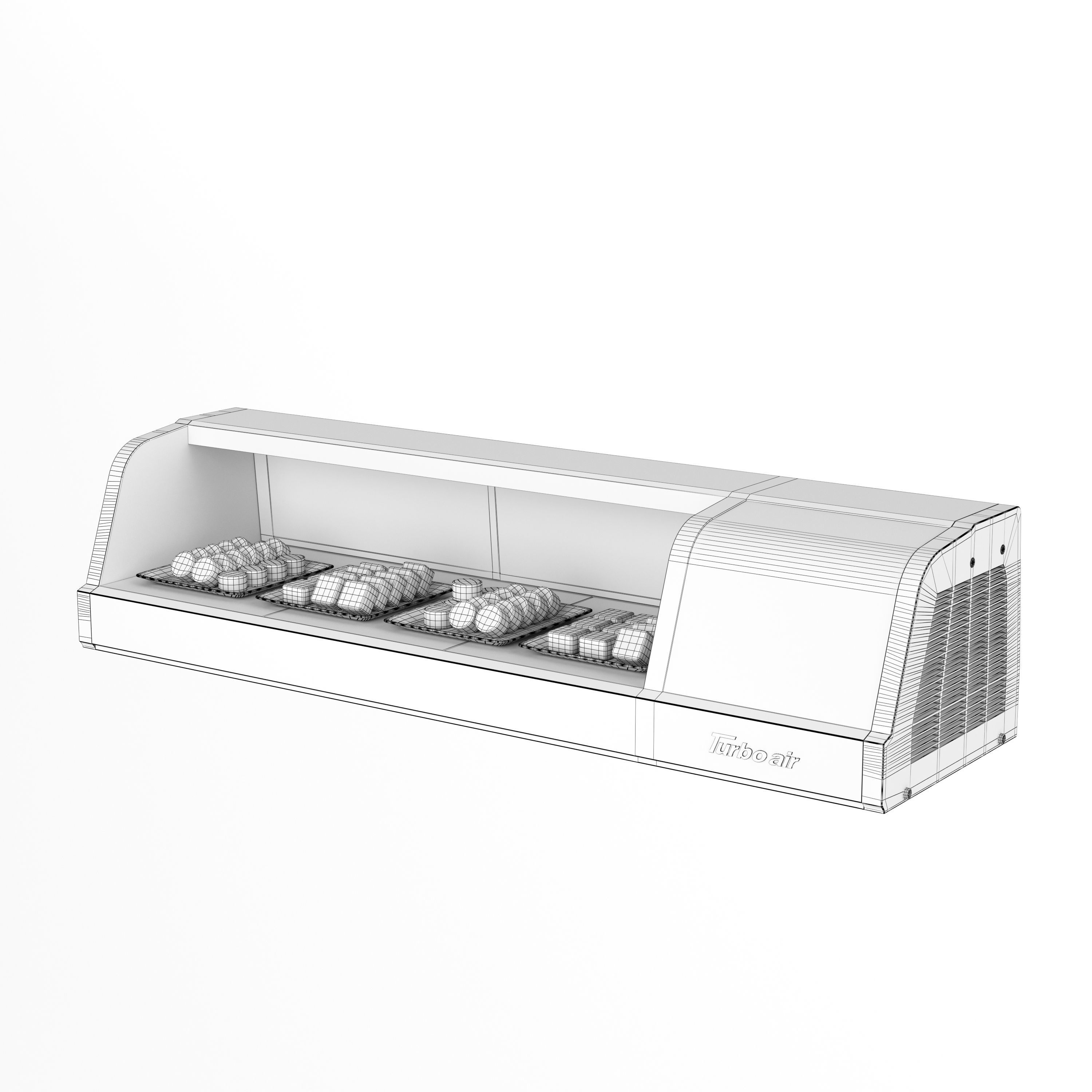 Sushi Case Turbo Air 3D model_4