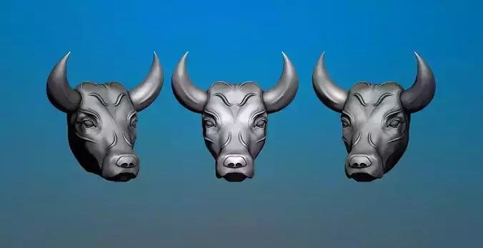 bull head pendant 3D print model