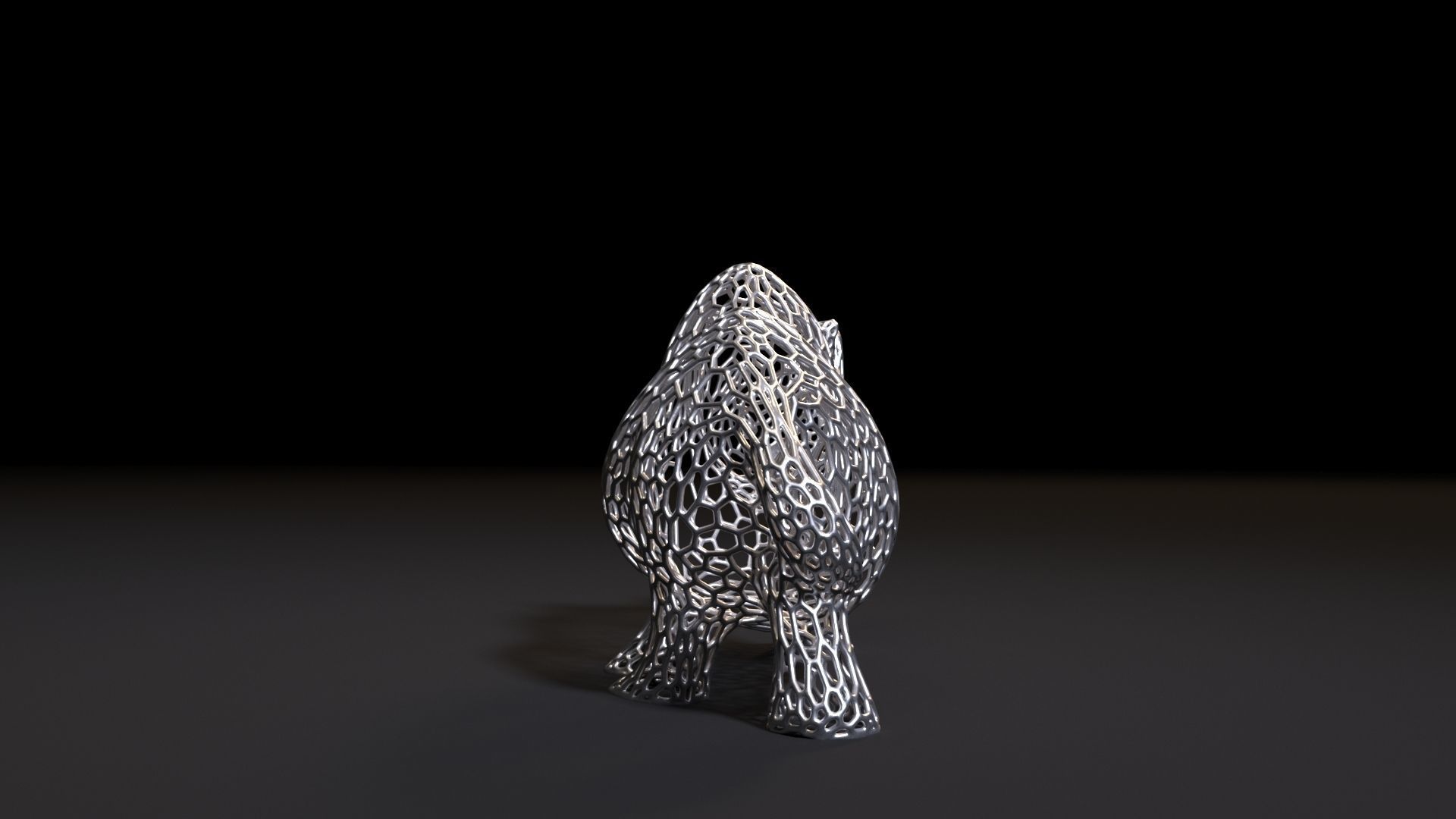 Rhino figure 3D print model_6