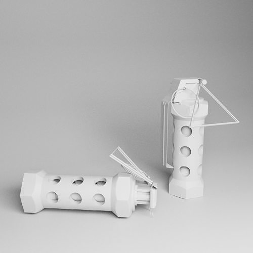 stun grenade Low-poly 3D model