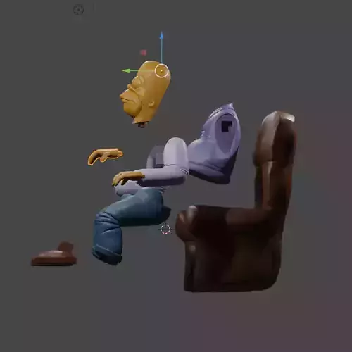 HOMER JAY SIMPSON 3D PRINT FIGURINE MODEL 3D print model