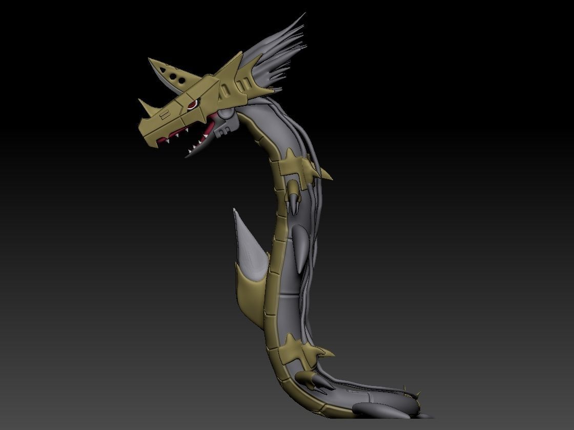 MetalSeadramon 3D print model_5