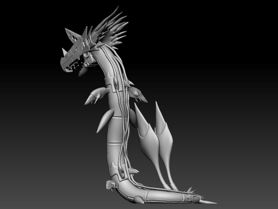 MetalSeadramon 3D print model_8
