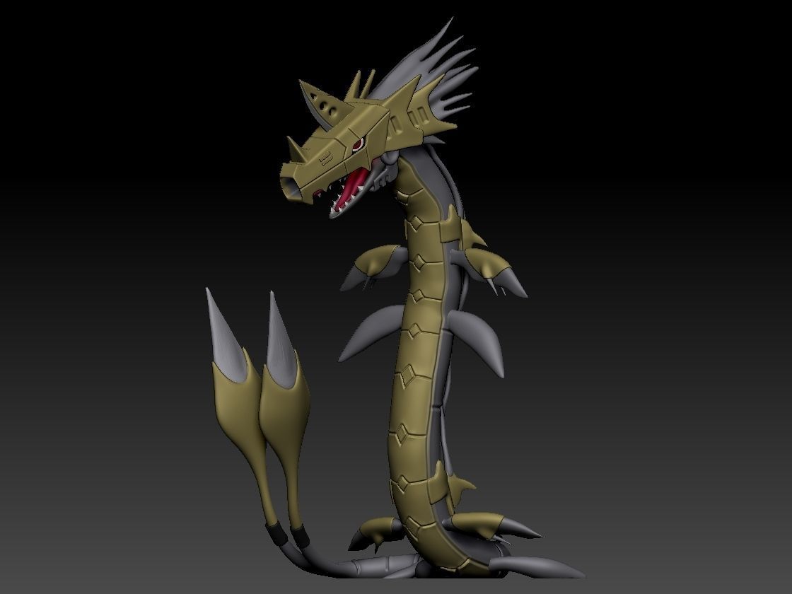 MetalSeadramon 3D print model_3