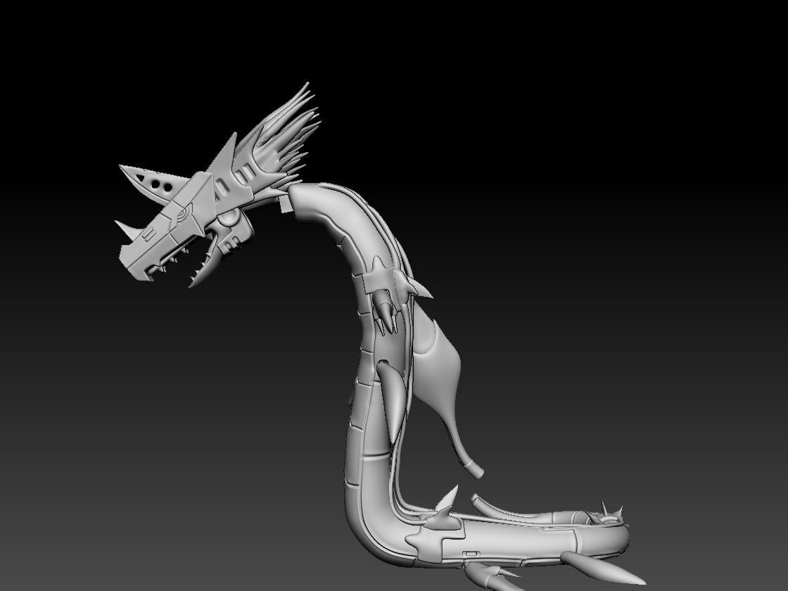 MetalSeadramon 3D print model_14